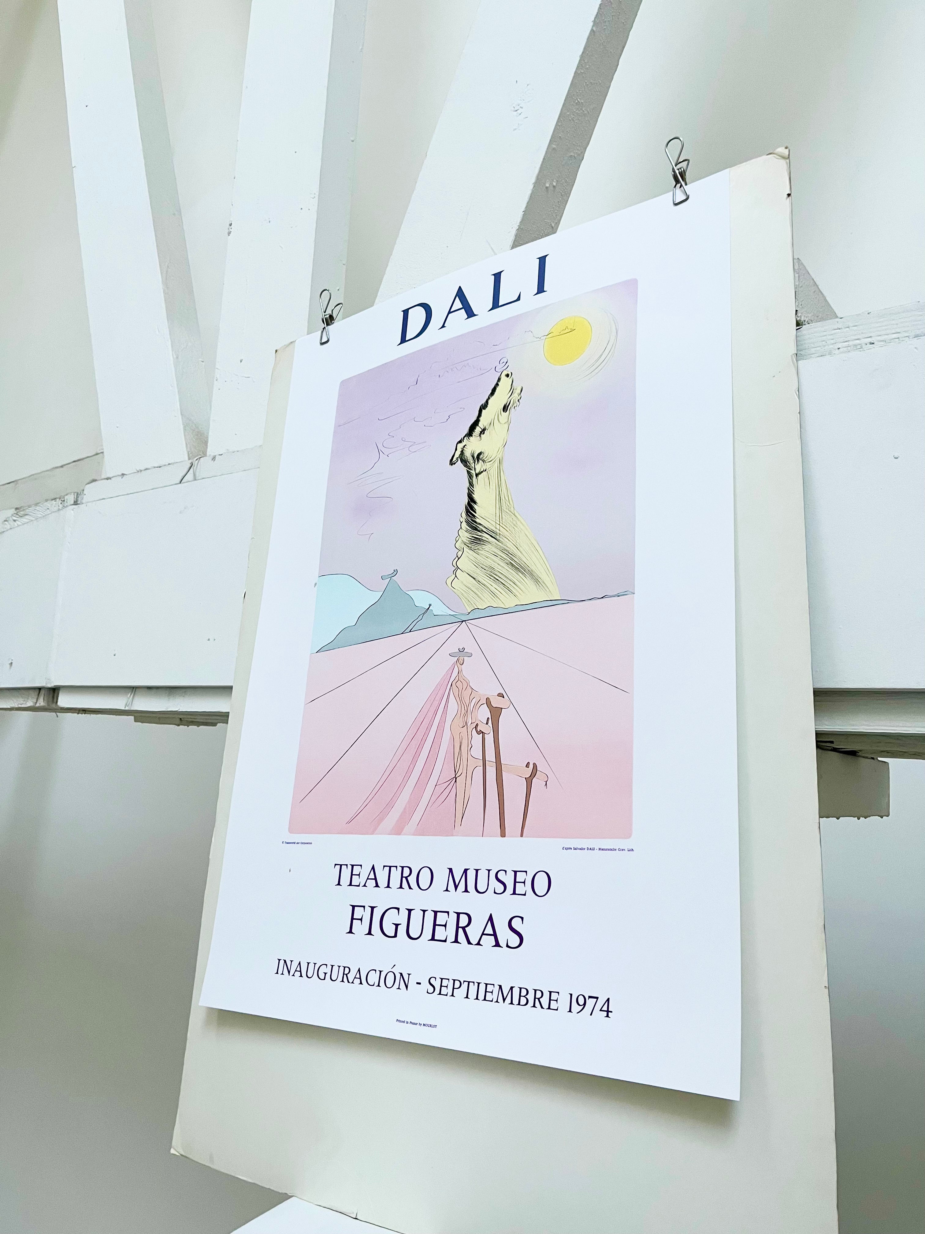 1974 Salvador Dali French Mourlot Figueres Art Exhibition
