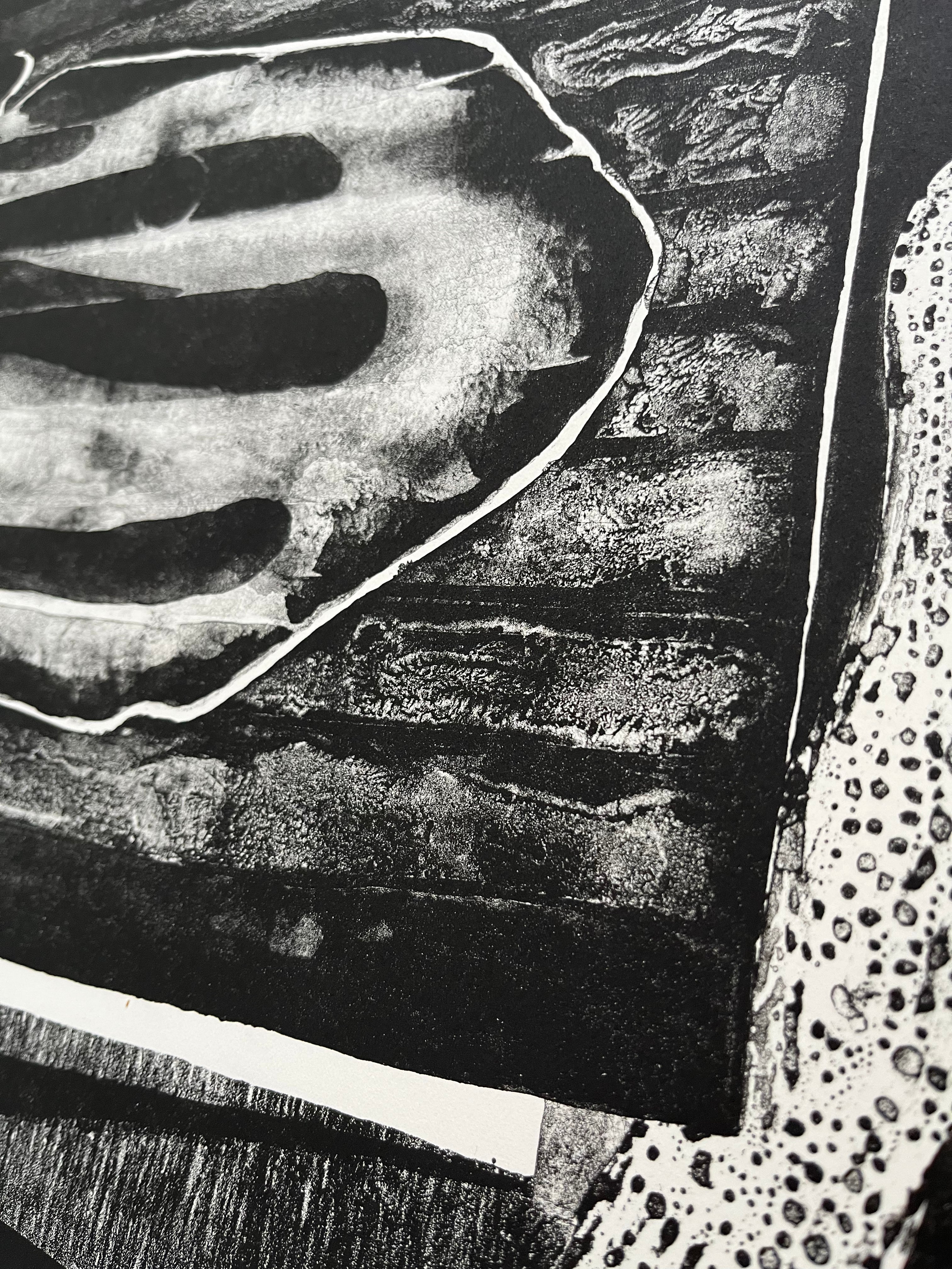 Detail of hand-signed Ron Hinson print, numbered 7/8 limited edition