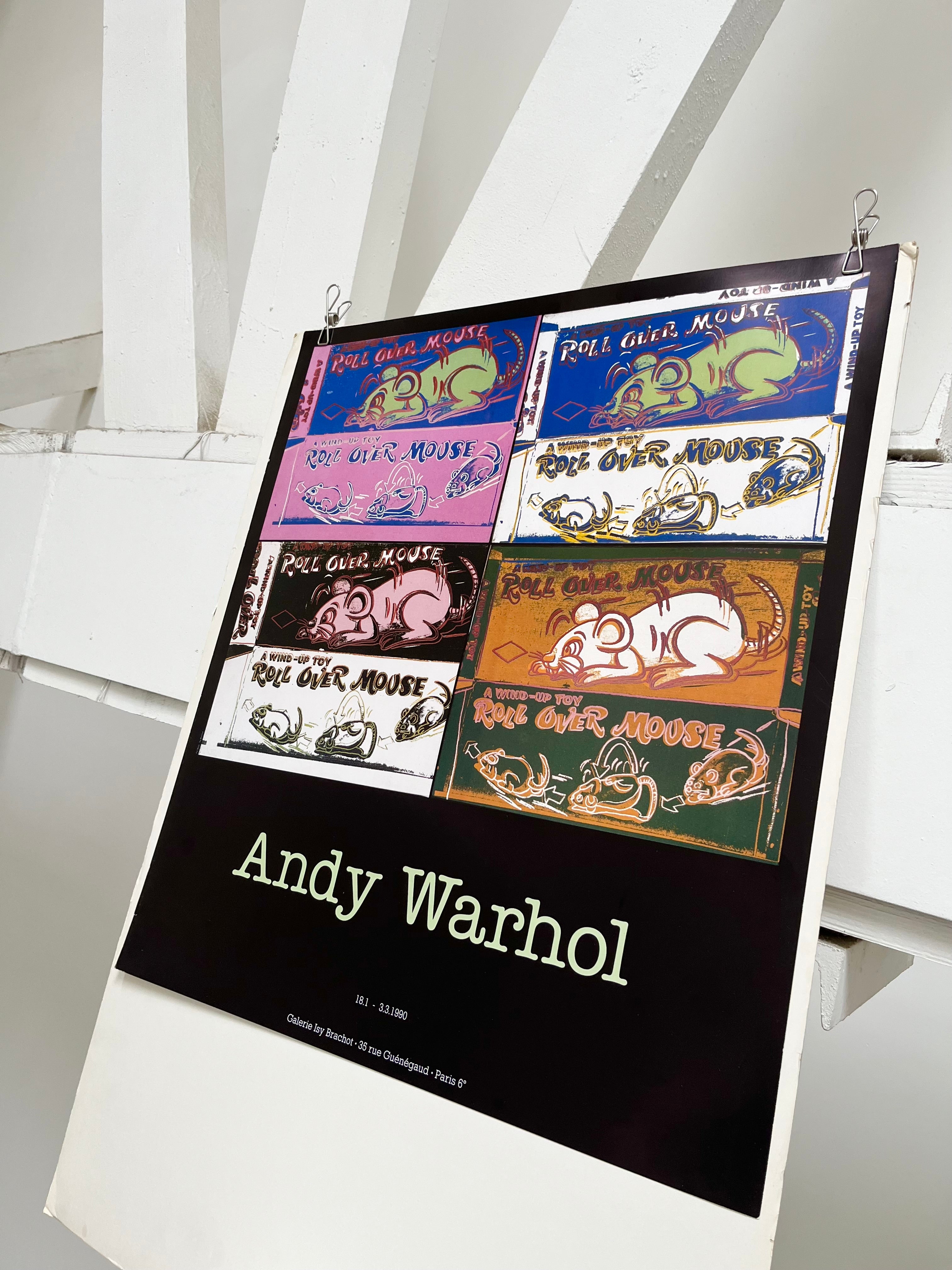 1990 Andy Warhol French Art Exhibition Poster | FORM Vintage