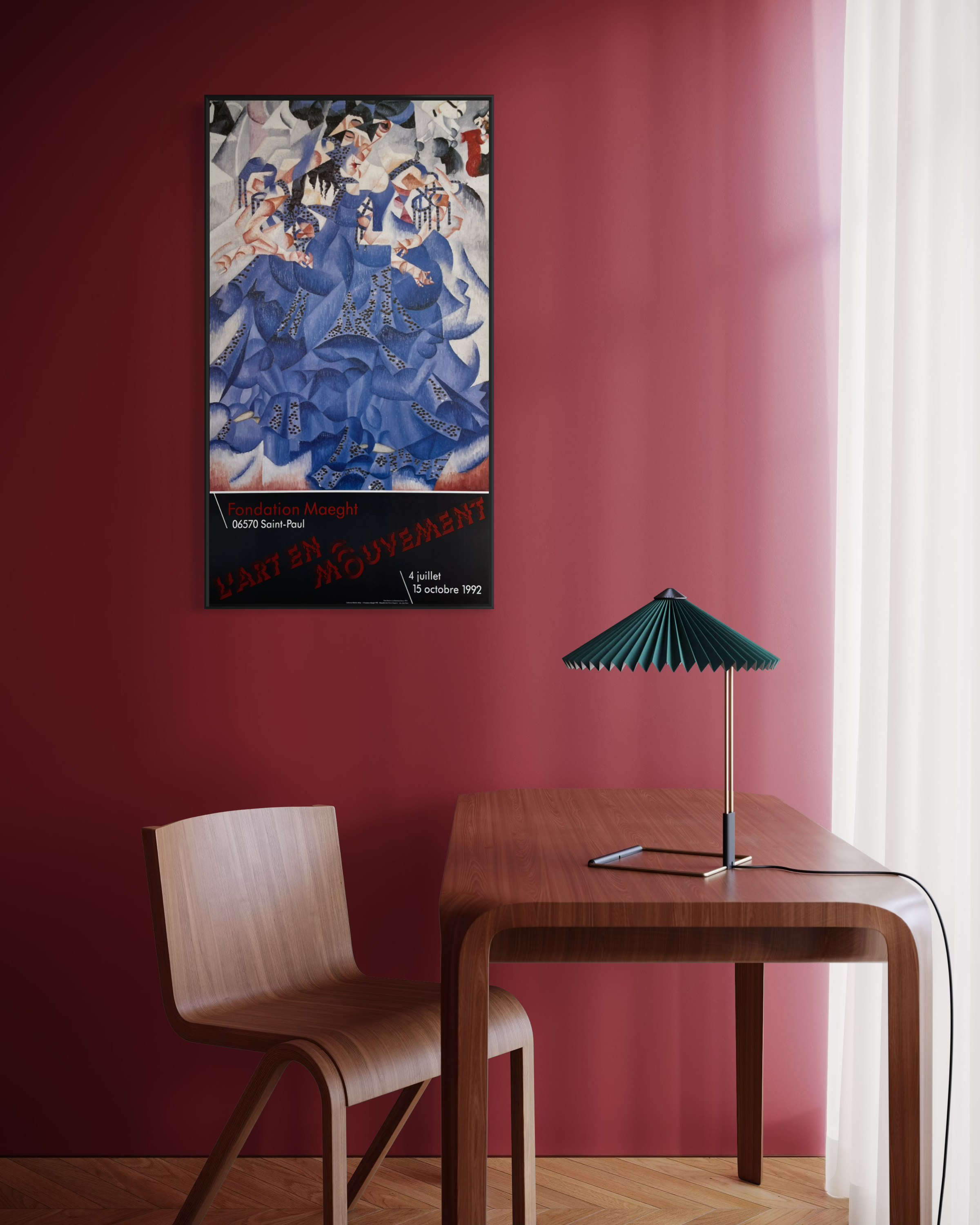 1992 Gino Severini French Art Exhibition Print Home Mockup 3