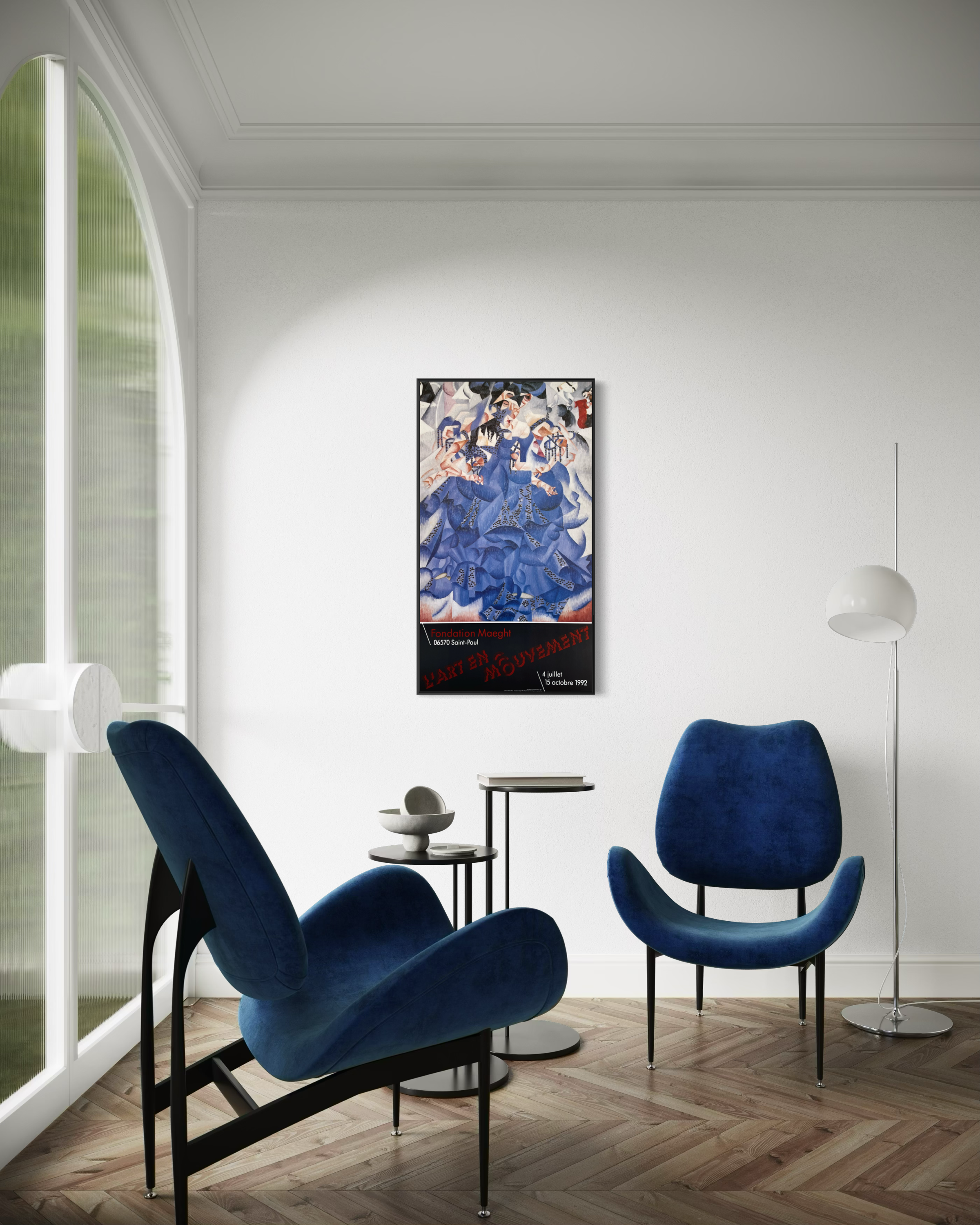 1992 Gino Severini French Art Exhibition Print Home Mockup 4