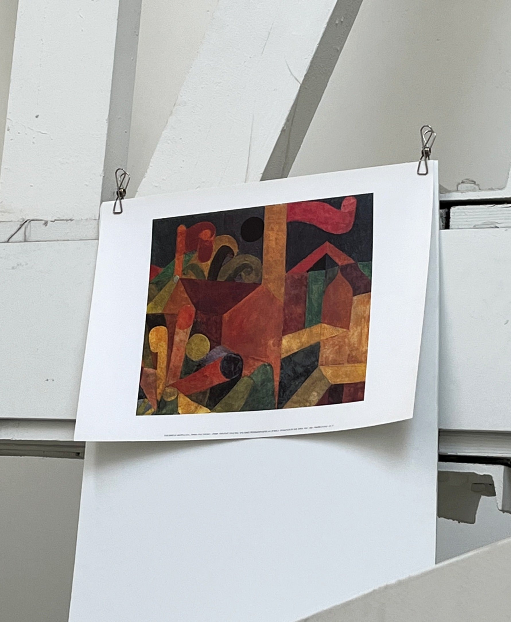 1992 Paul Klee 'Wald Bau' Italian Lithograph