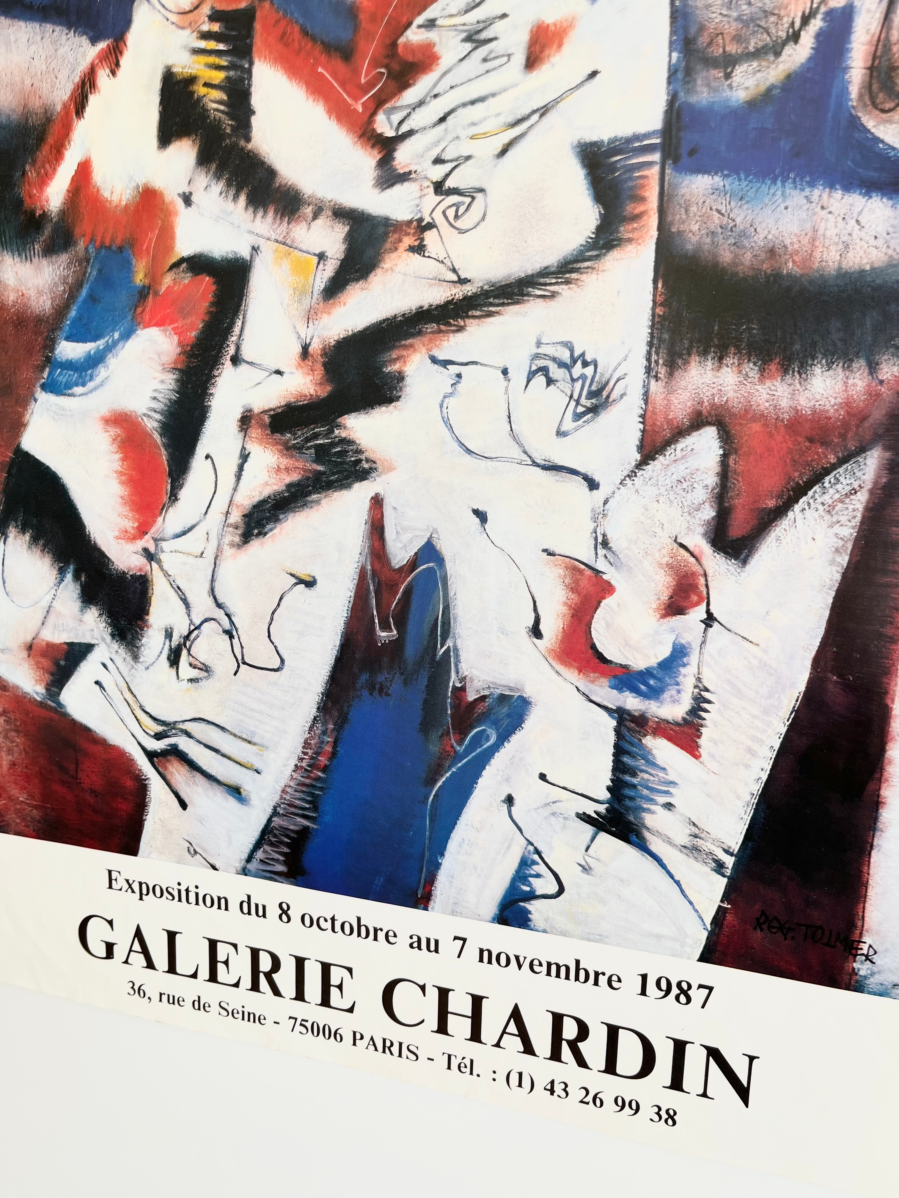1987 Roger Tolmer French Art Exhibition Poster