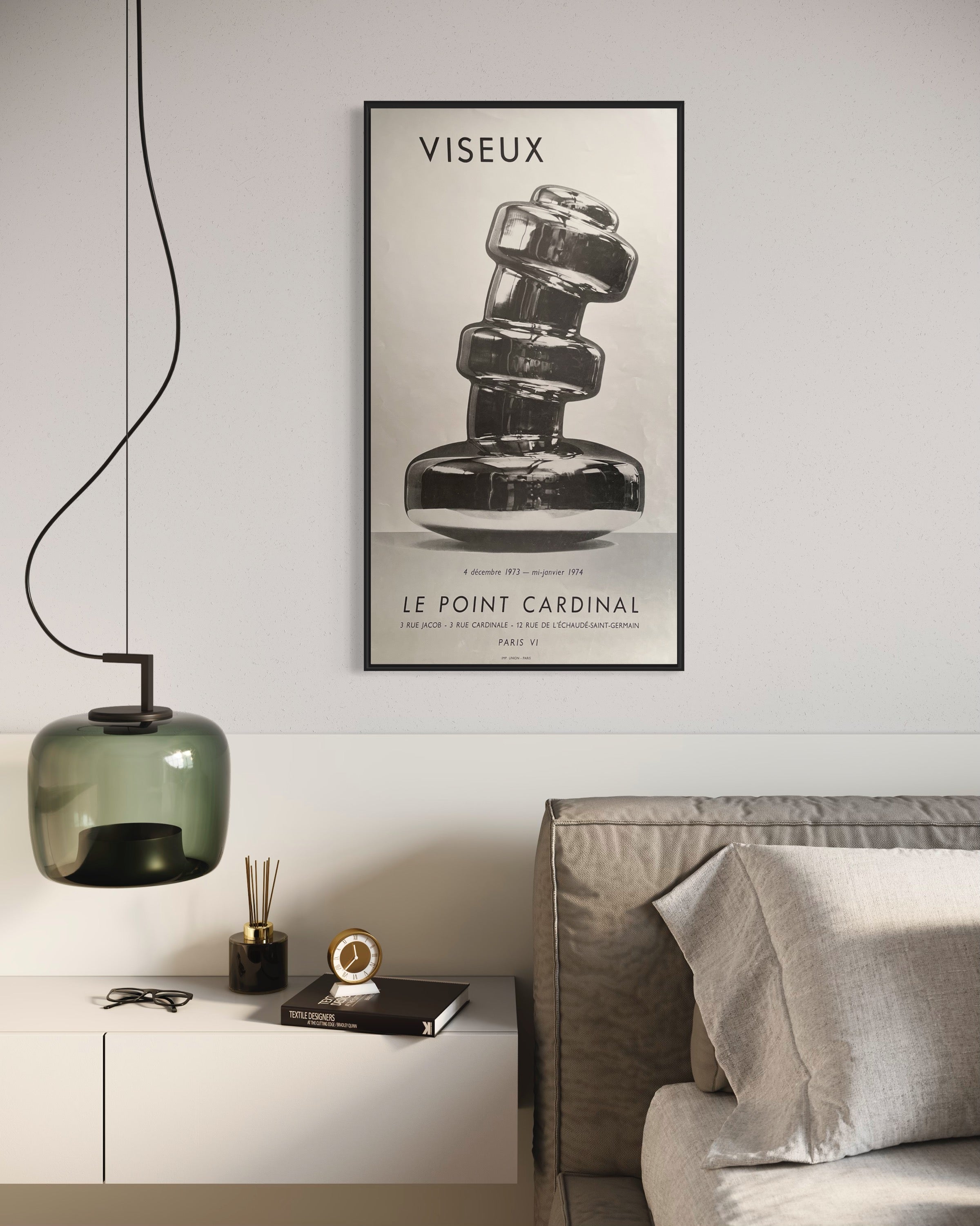 1973 Claude Viseux French Art Exhibition Poster