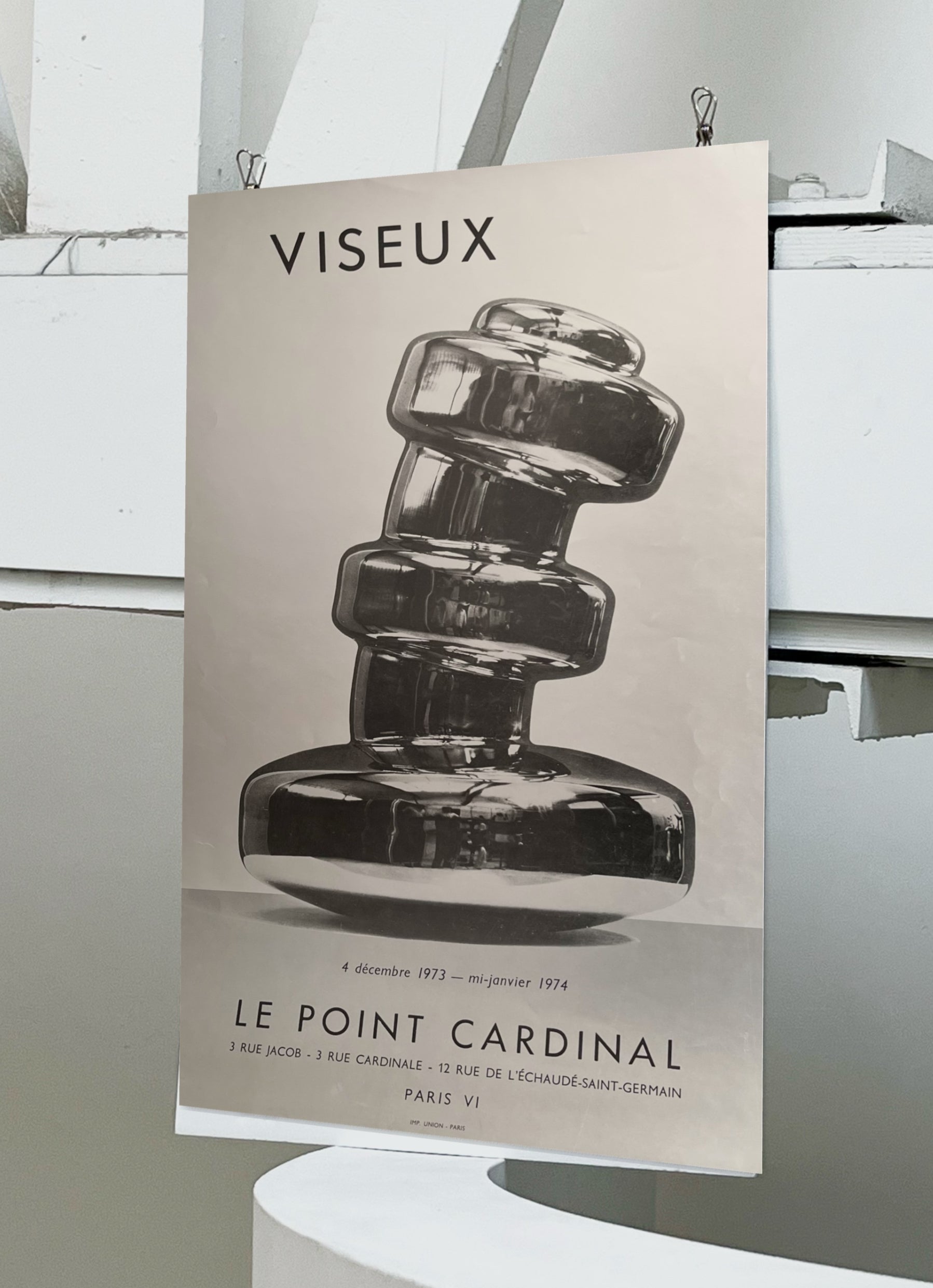 1973 Claude Viseux French Art Exhibition Poster