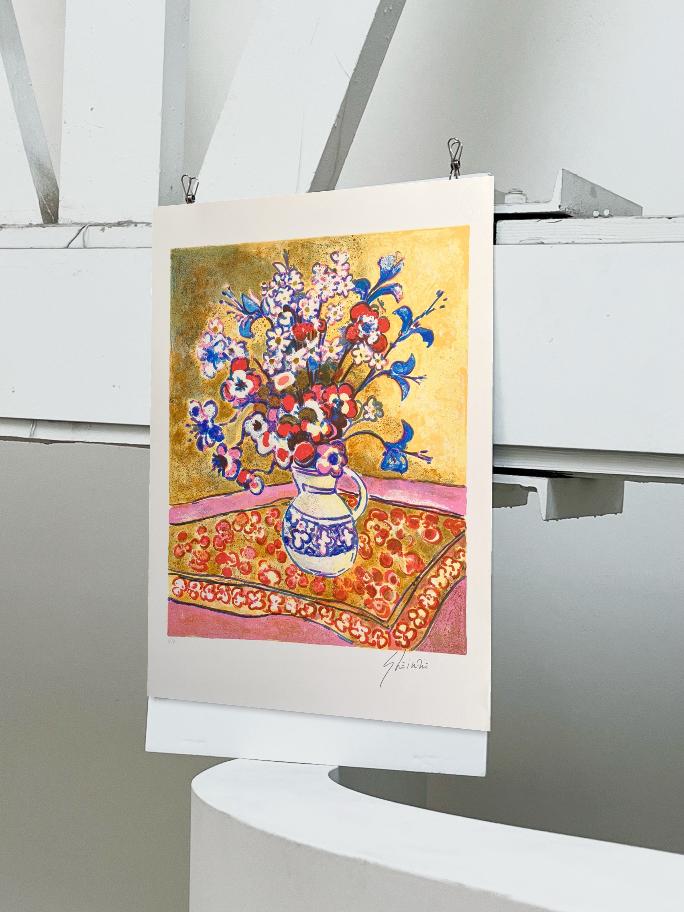 1970s Gerard Vieillevie French Signed Lithograph #1