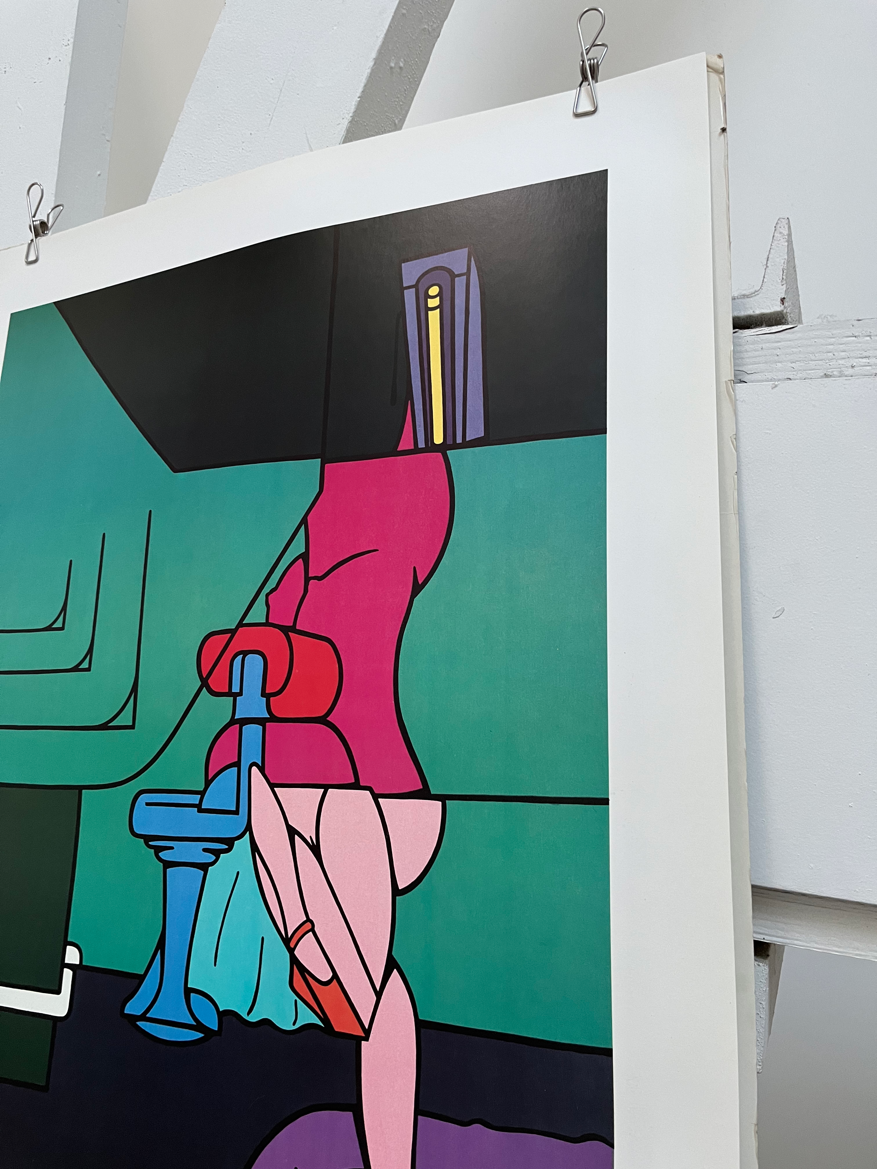 1984 Valerio Adami French Art Exhibition Poster