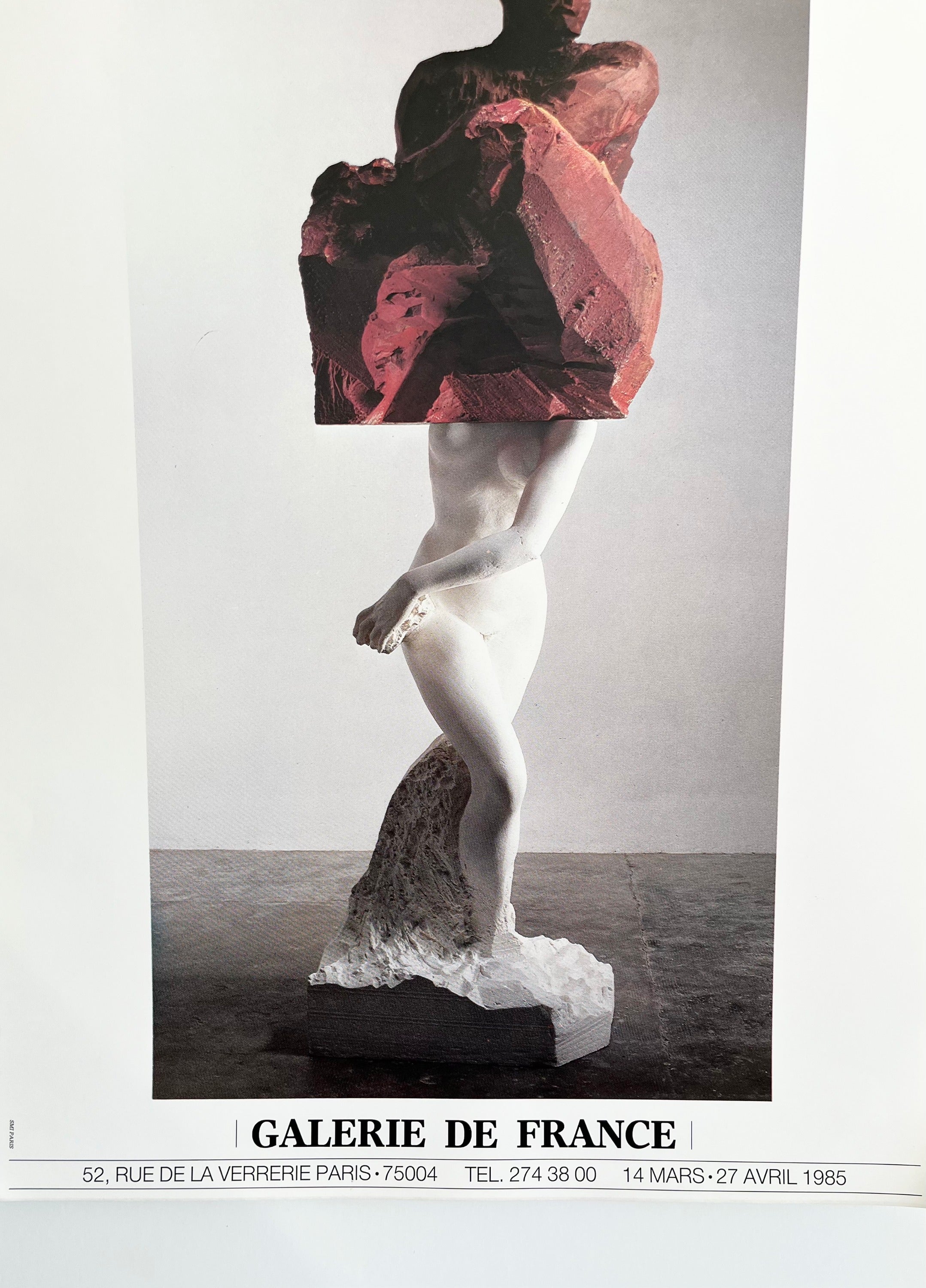 1985 Michelangelo Pistoletto French Art Exhibition Poster