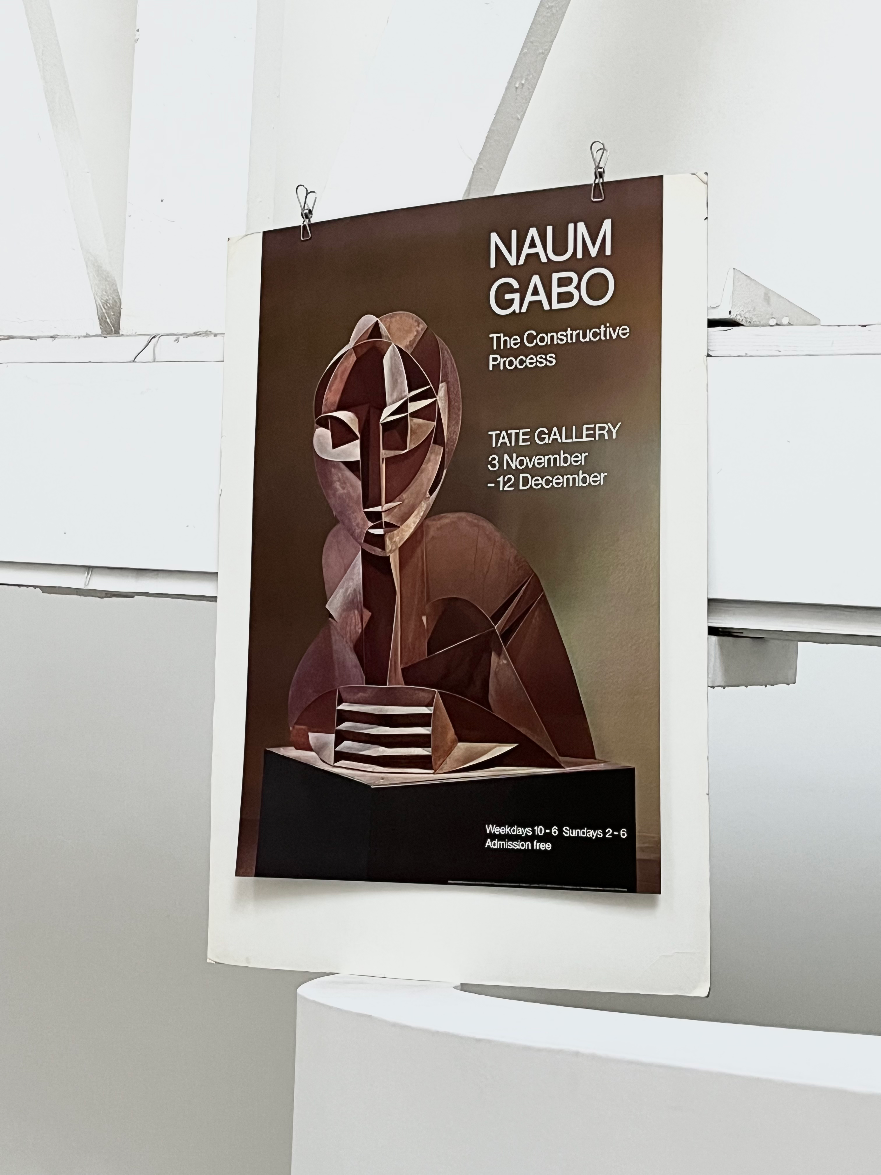 1976 Naum Gabo English Art Exhibition Poster