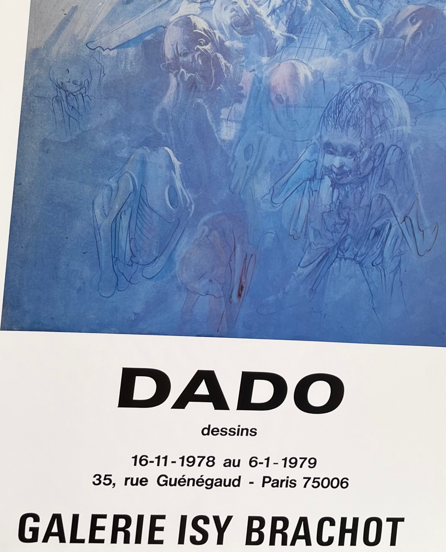 1979 Dado French Art Exhibition Print