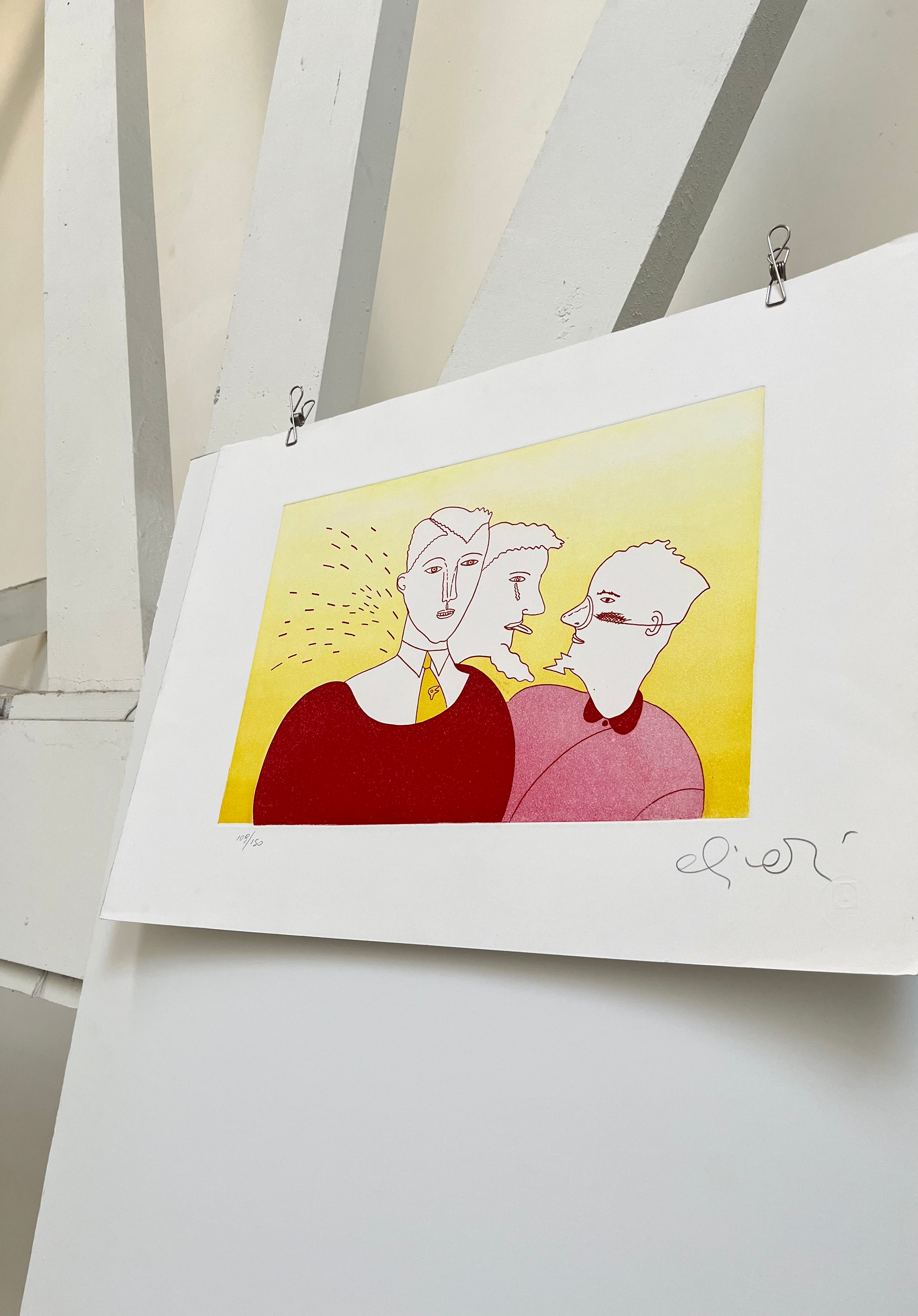 2003 Luca Alinari Italian Signed Serigraph