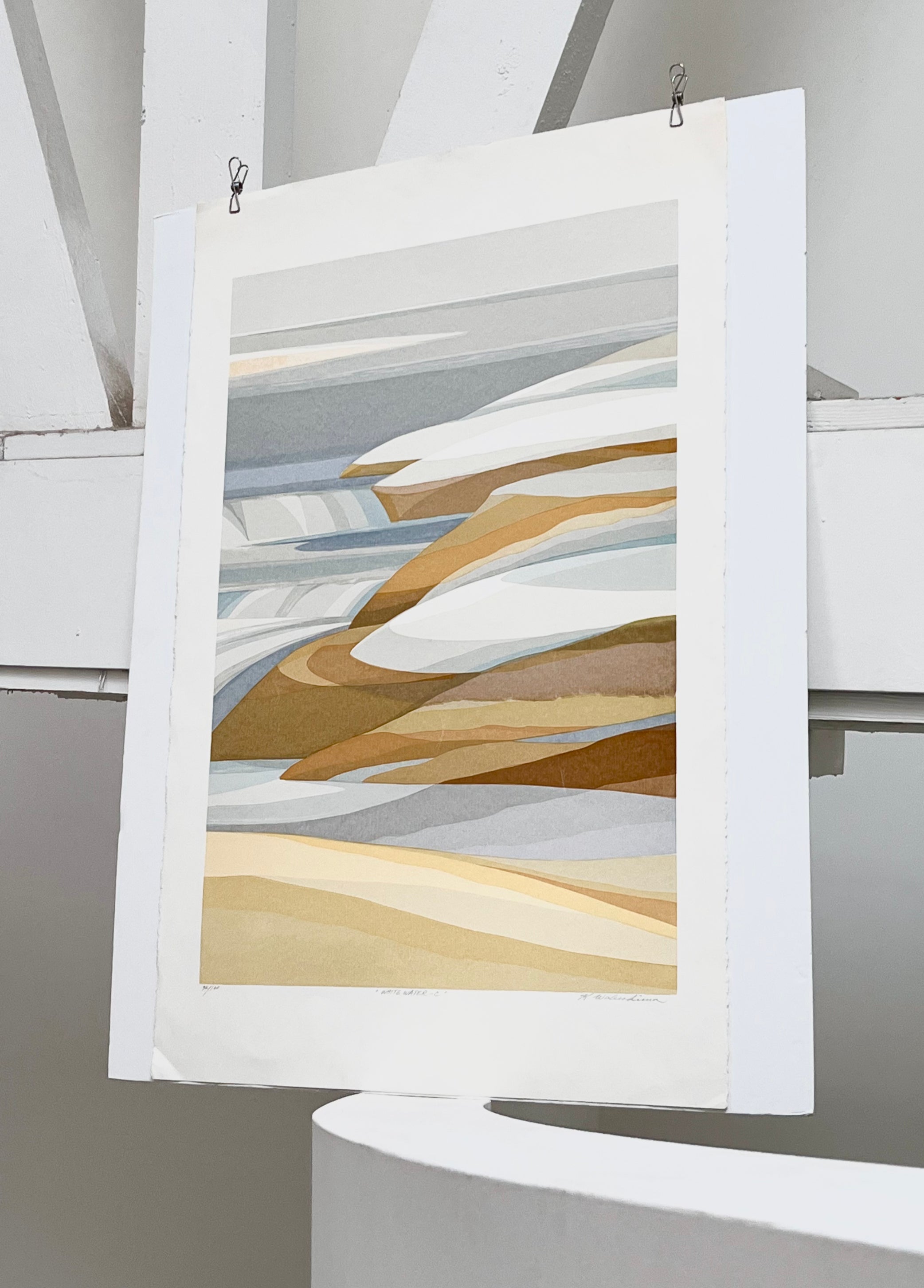 1970s Kensuke Wakeshima XL Signed Serigraph