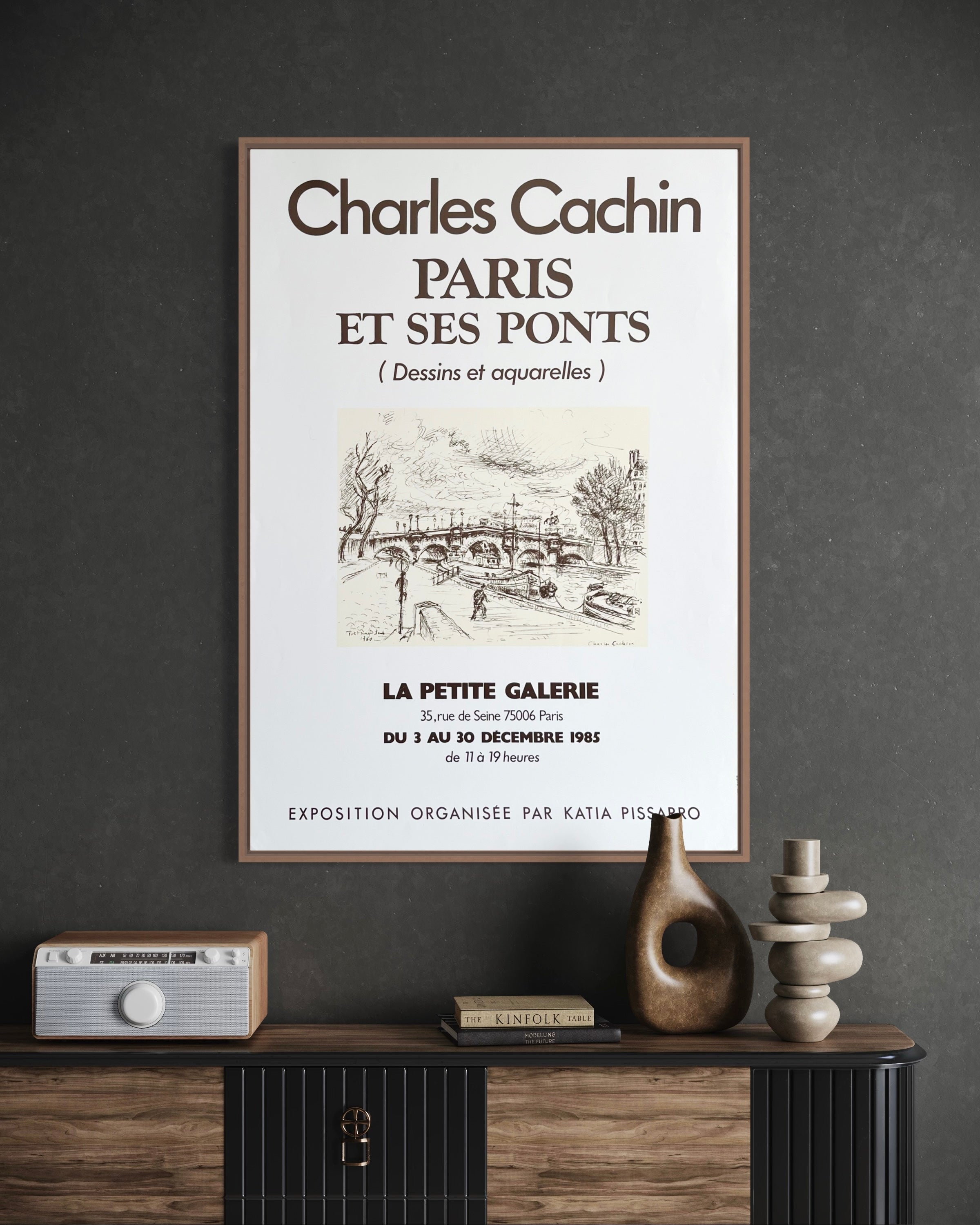 1985 Charles Cachin French Art Exhibition Print