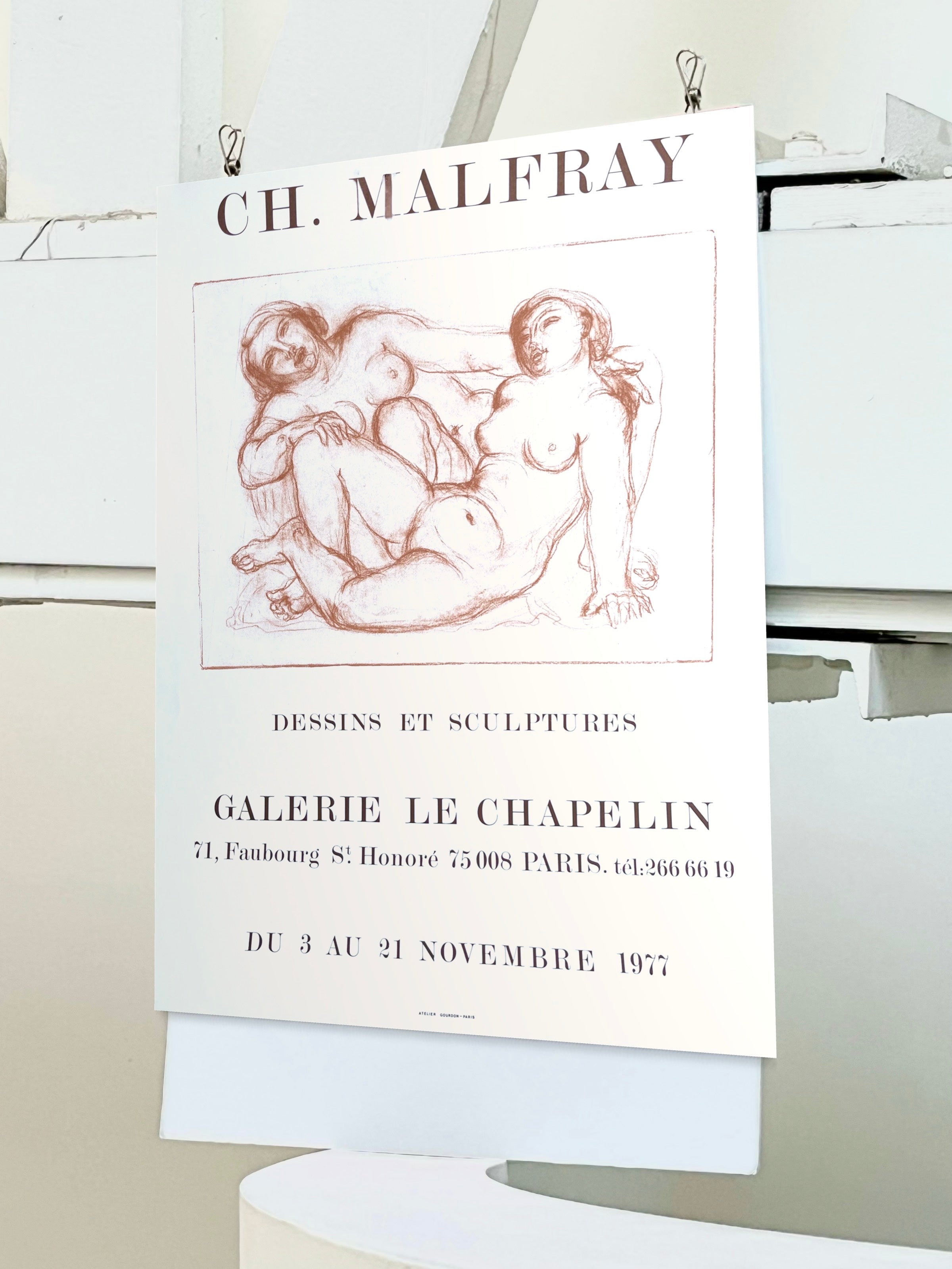 1977 Charles Malfray French Art Exhibition Lithograph
