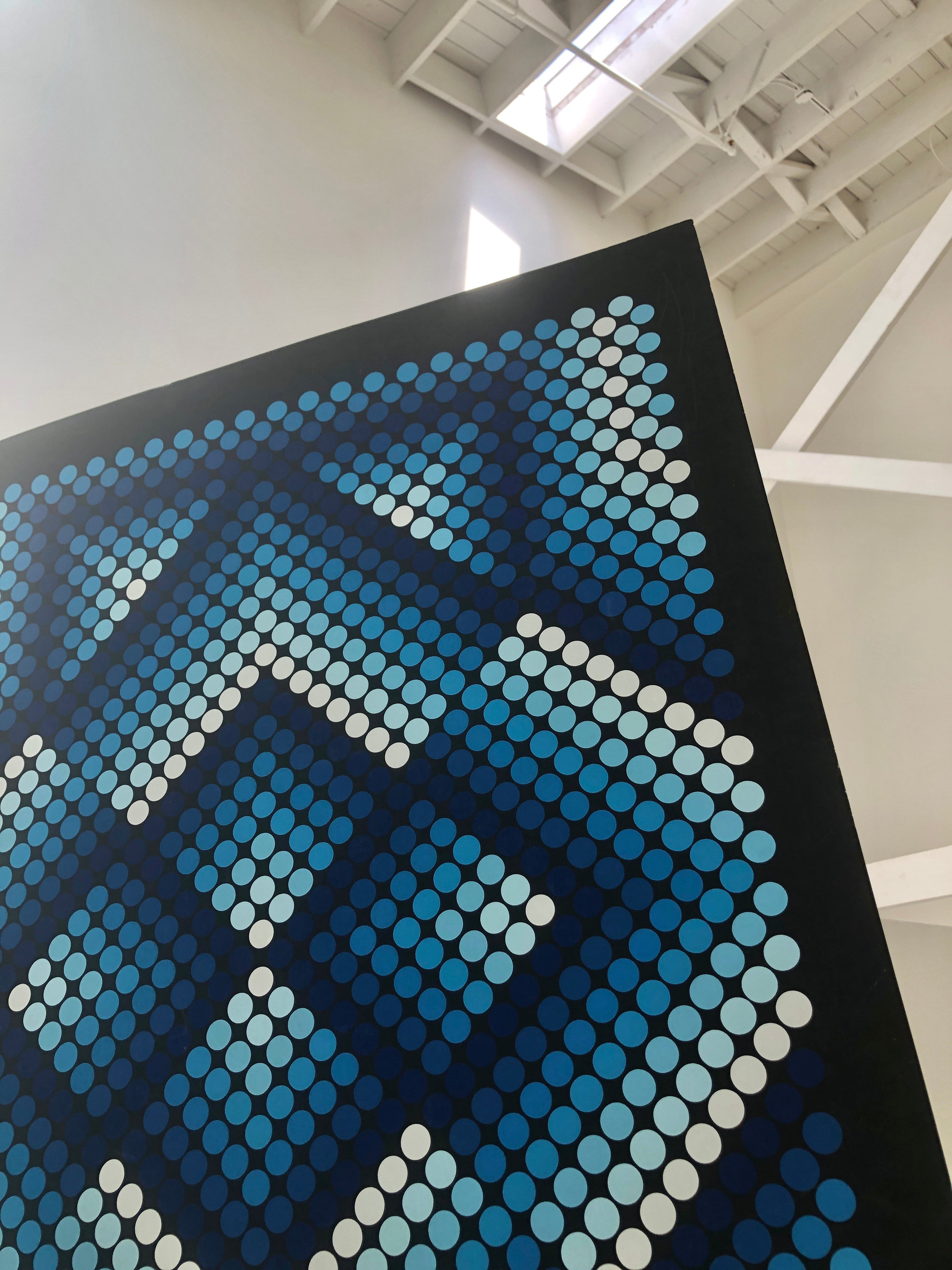 1970s Evelyn B. Johnson Op Art Serigraph
