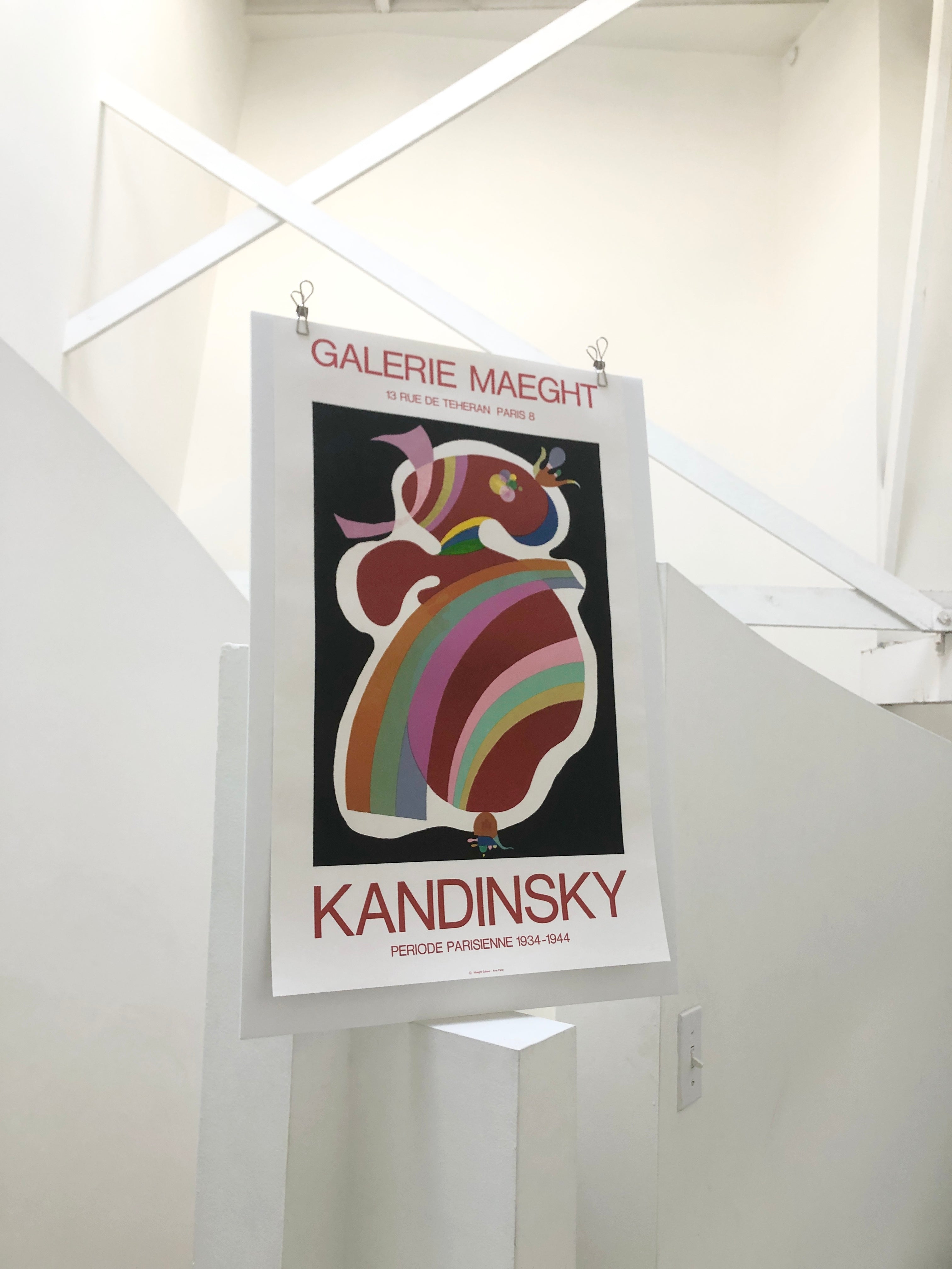 Vintage Wassily Kandinsky French Art Exhibition Lithograph