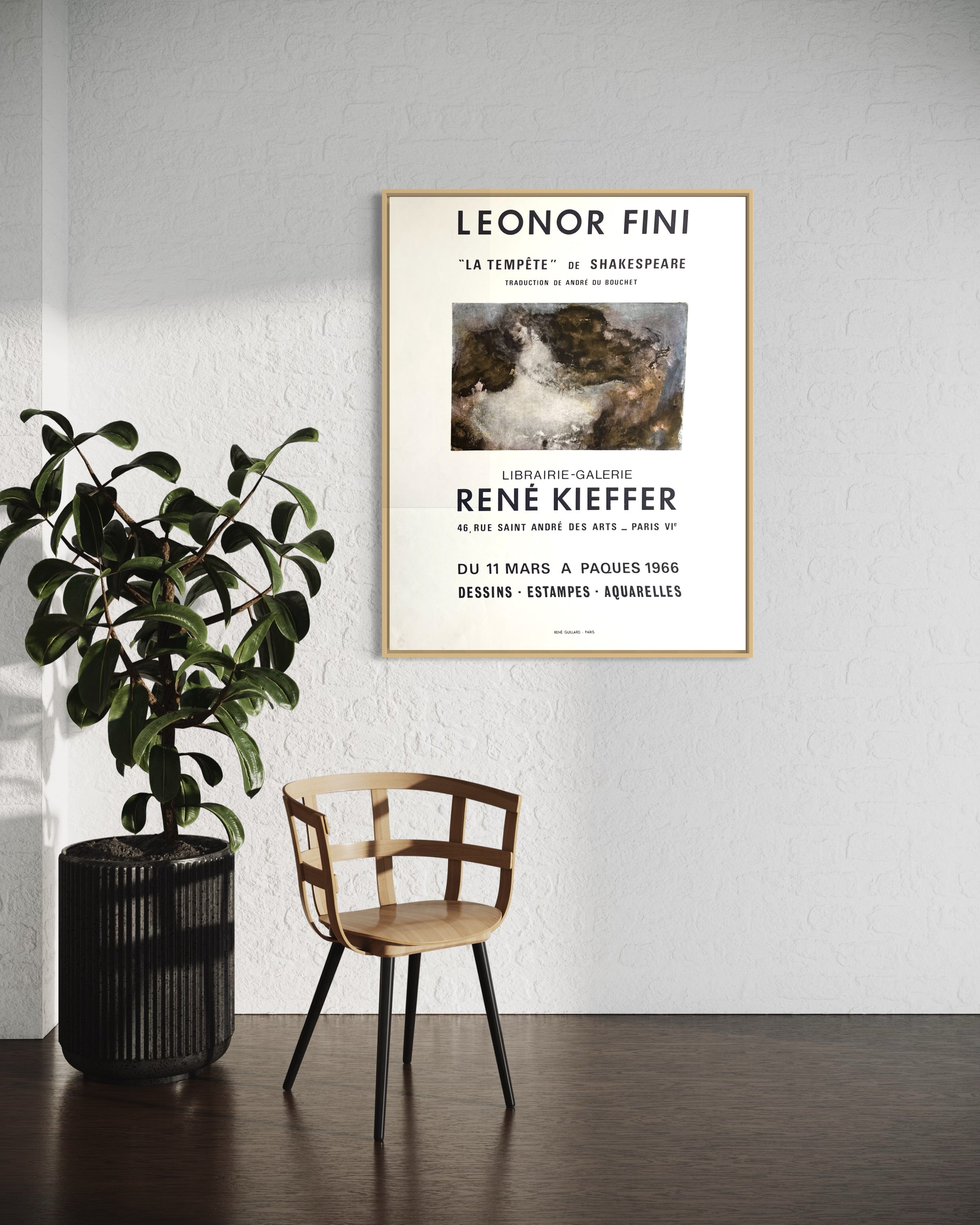 1966 Leonor Fini French Art Exhibition Lithograph