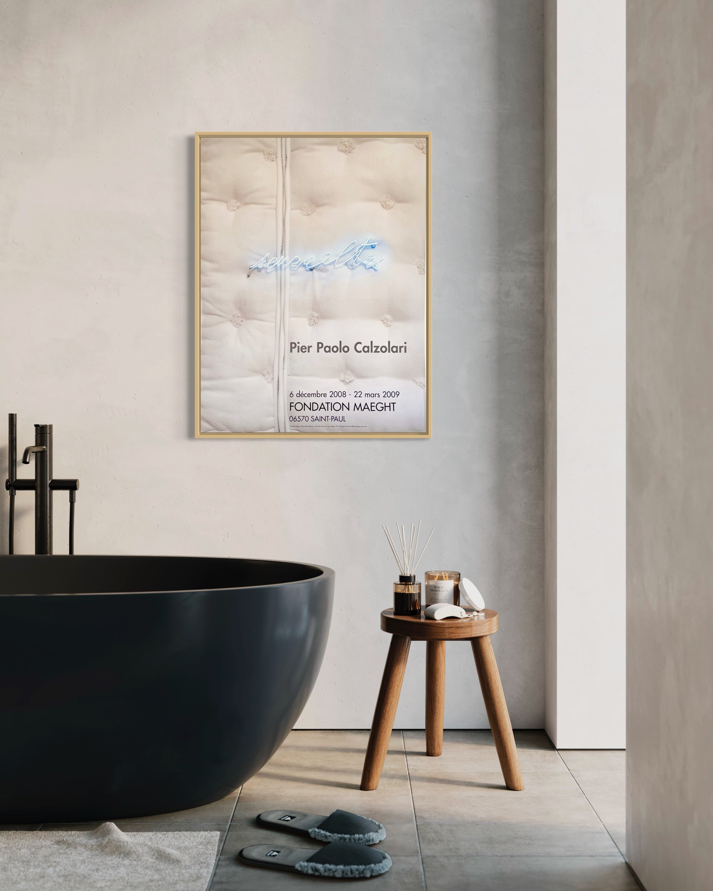 2009 Pier Paolo Calzolari French Art Exhibition Poster
