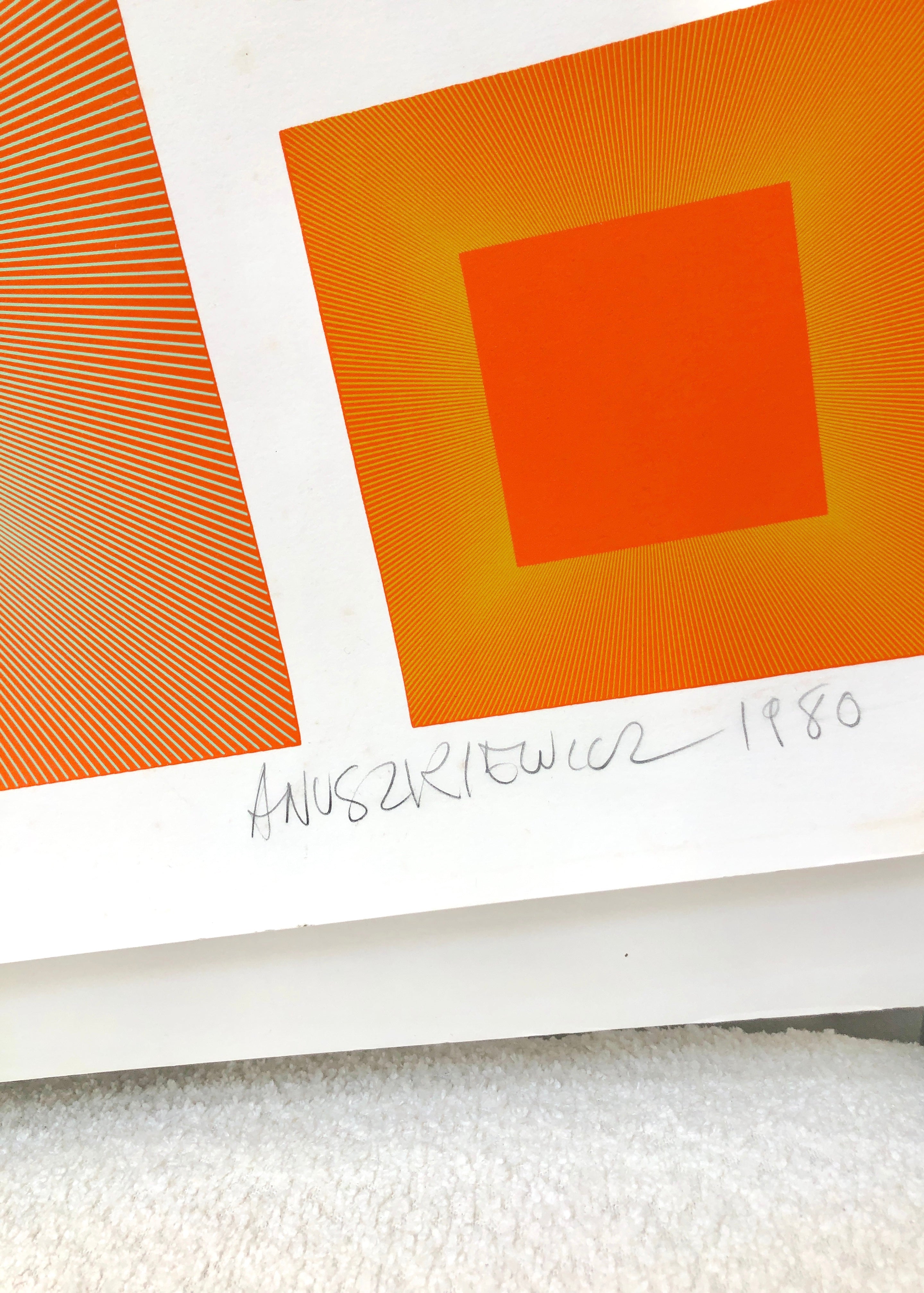 1980 XL Richard Anuskiewicz Signed Silkscreen