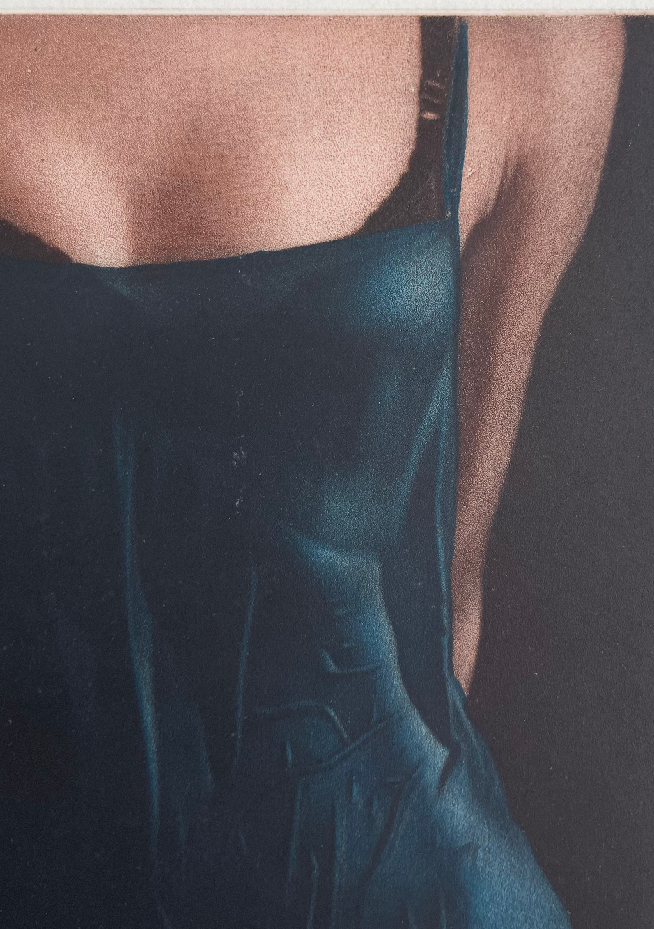 1990s Willi Kissmer Signed French Mezzotint Engraving