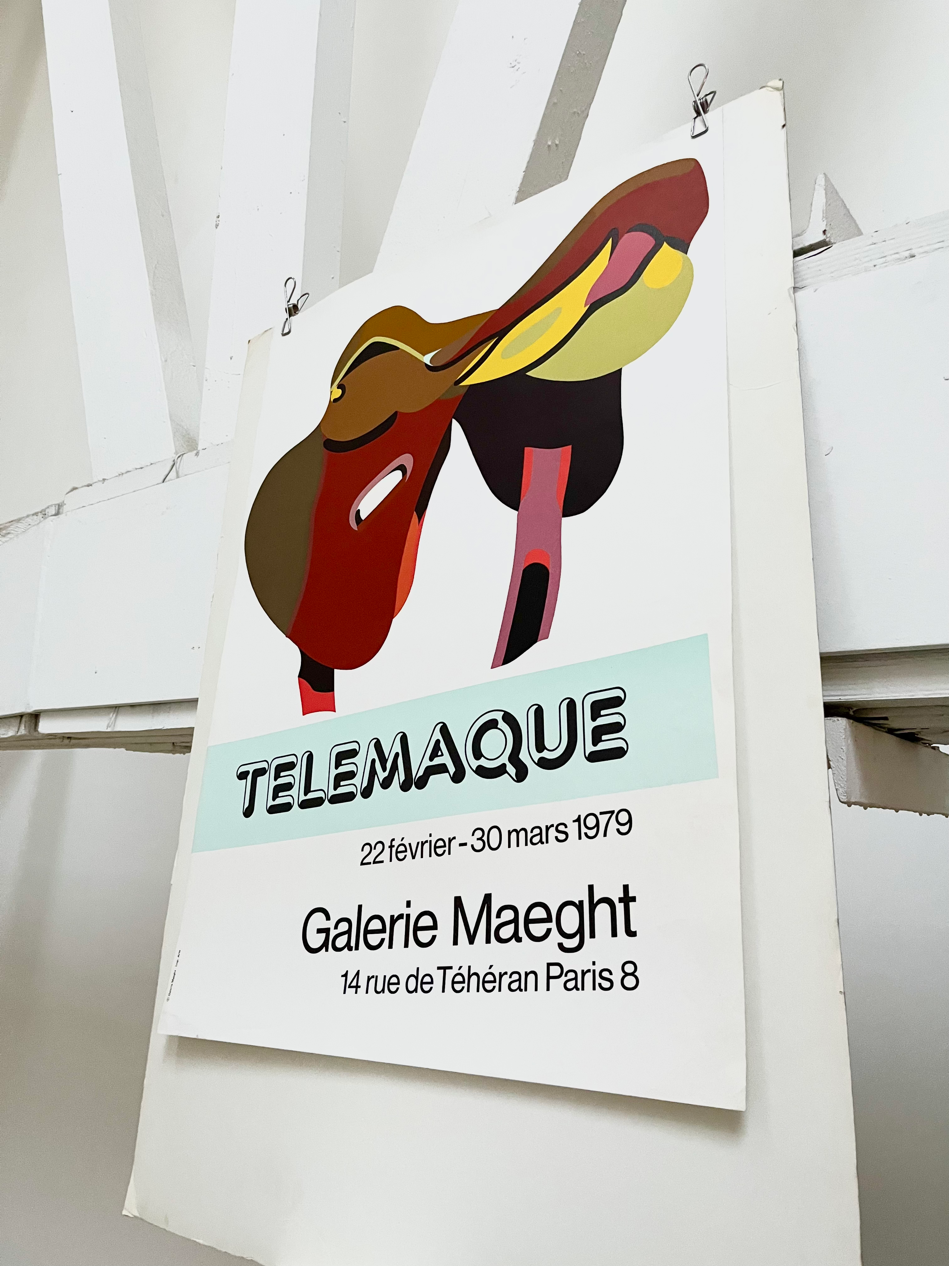 1979 Herve Telemaque French Art Exhibition Print