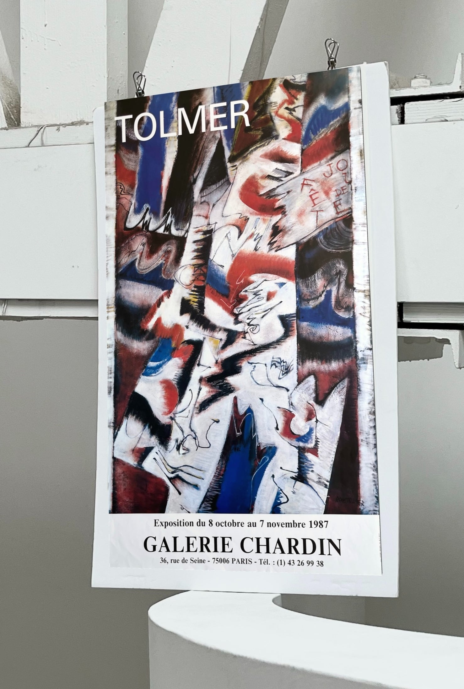 1987 Roger Tolmer French Art Exhibition Poster