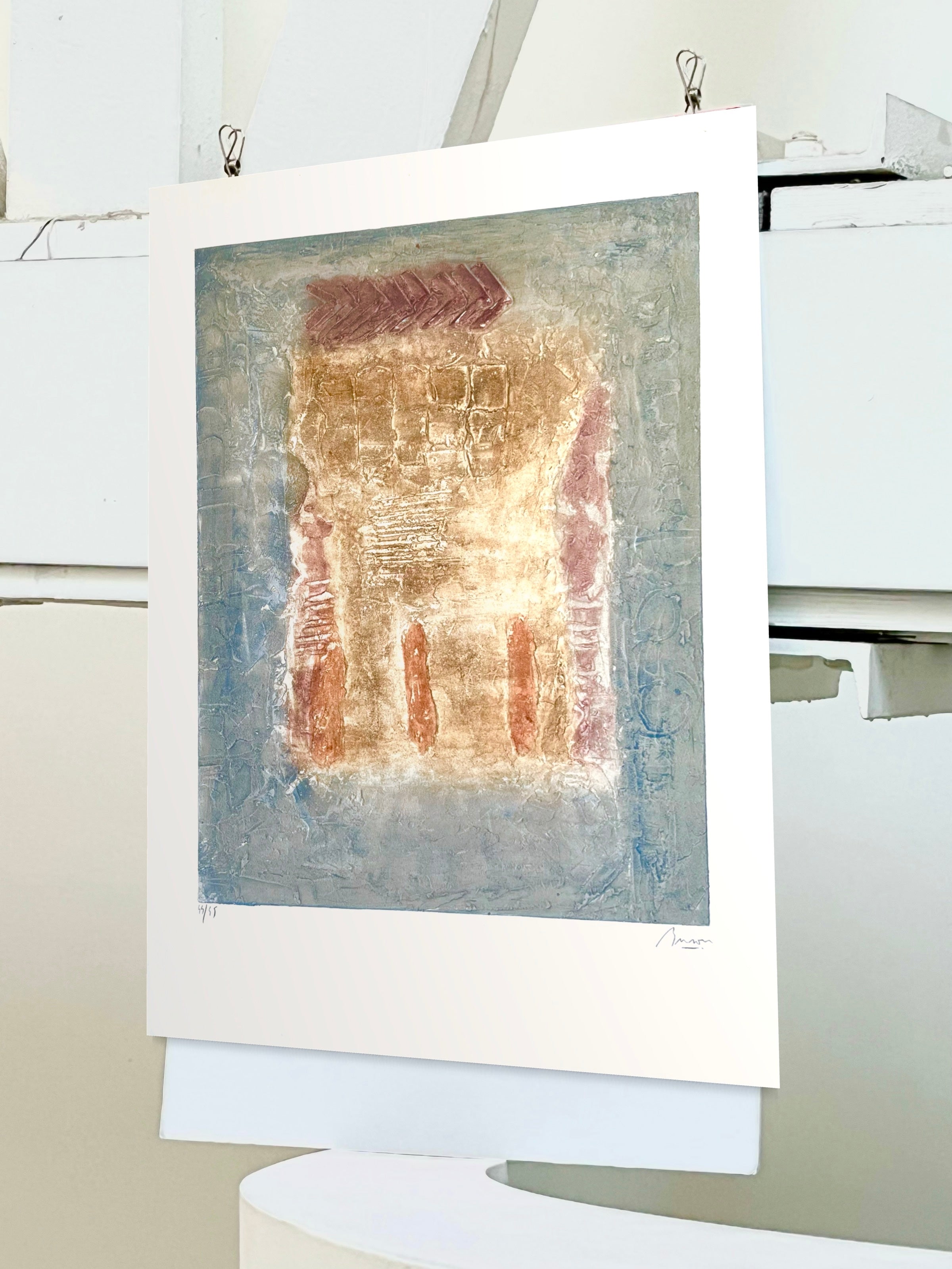 1980s Pierre Marie Brisson Signed Carborundum Etching