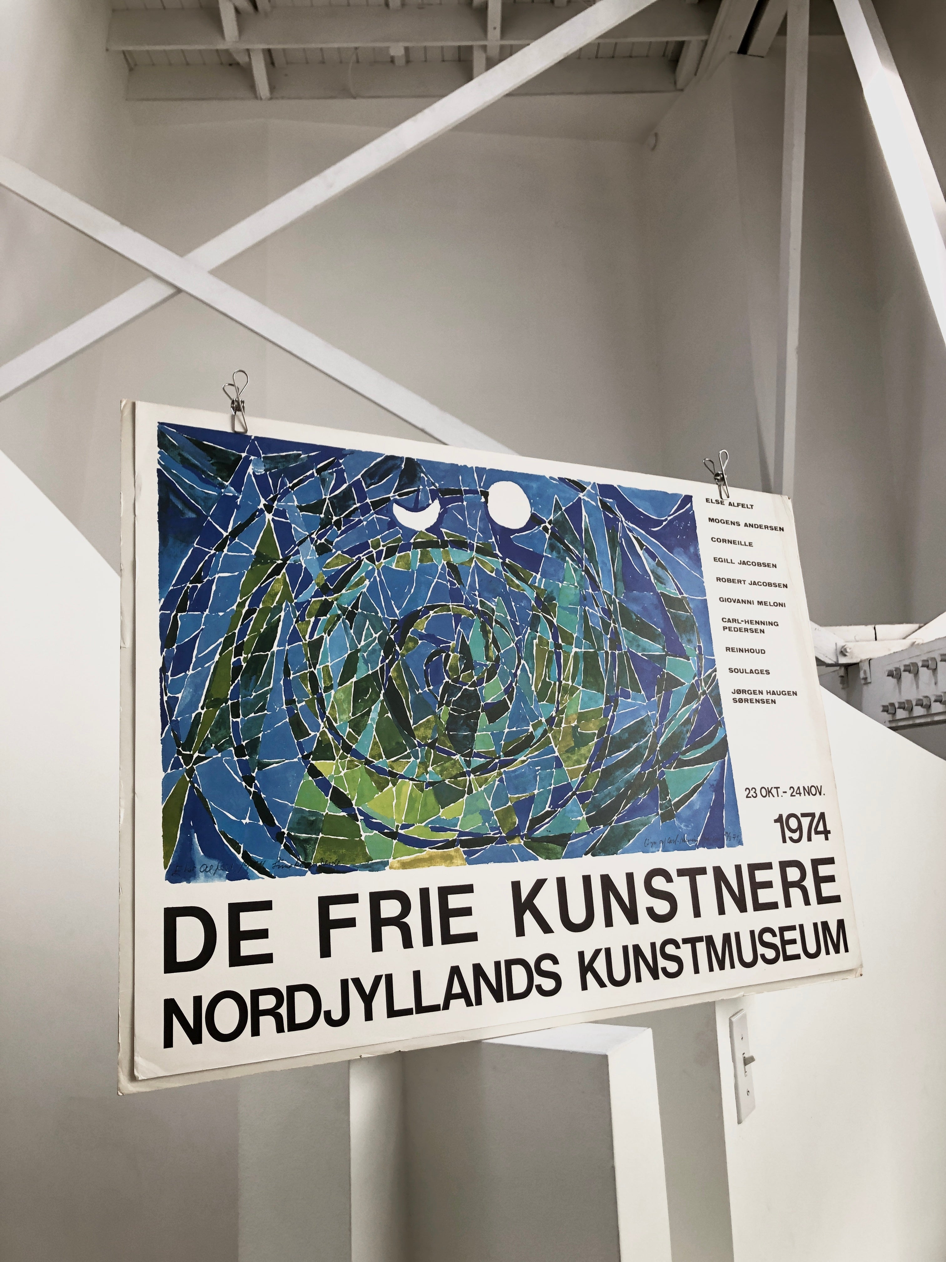 1974 Danish Museum Art Exhibition Lithograph