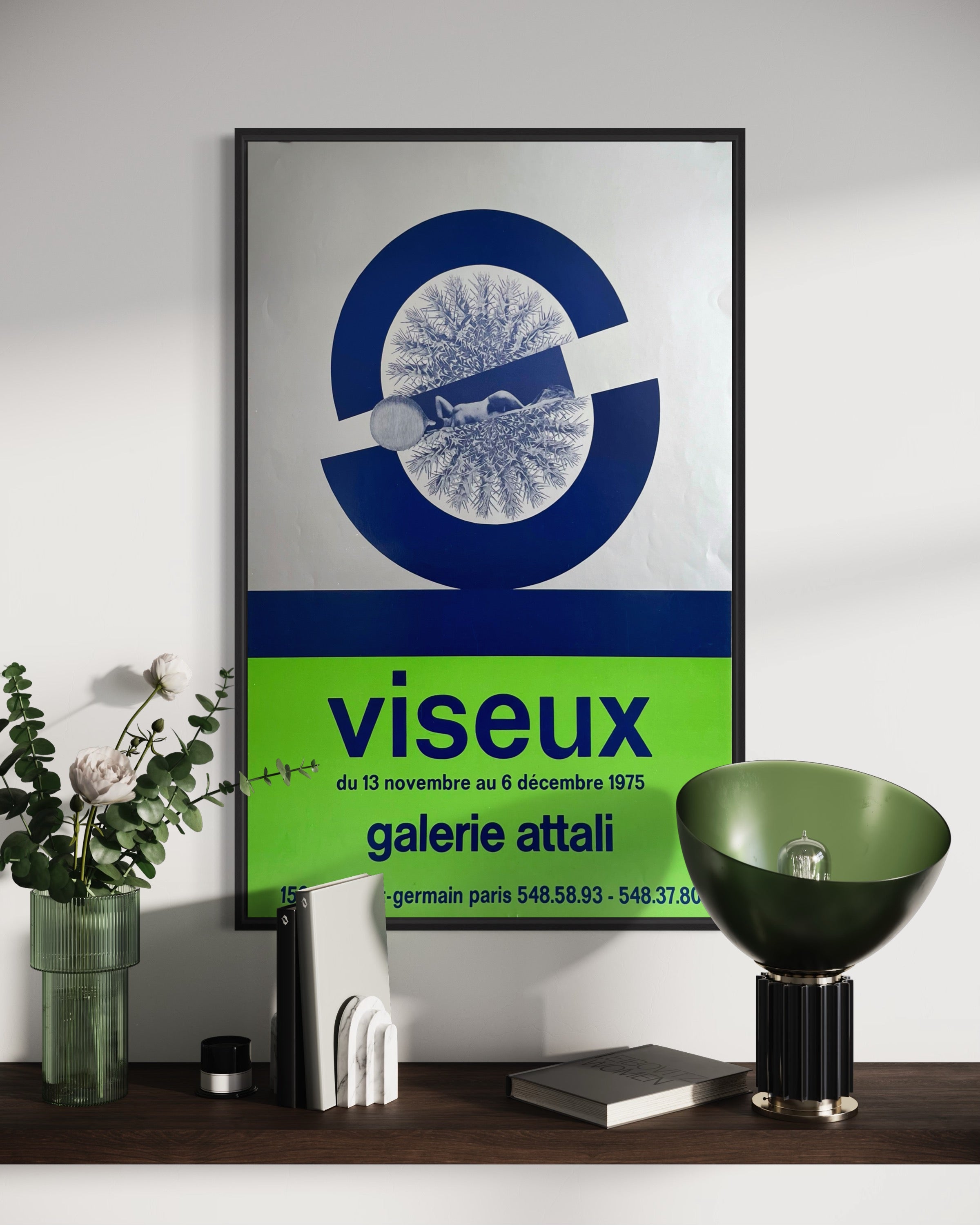1975 Claude Viseux French Art Exhibition Print