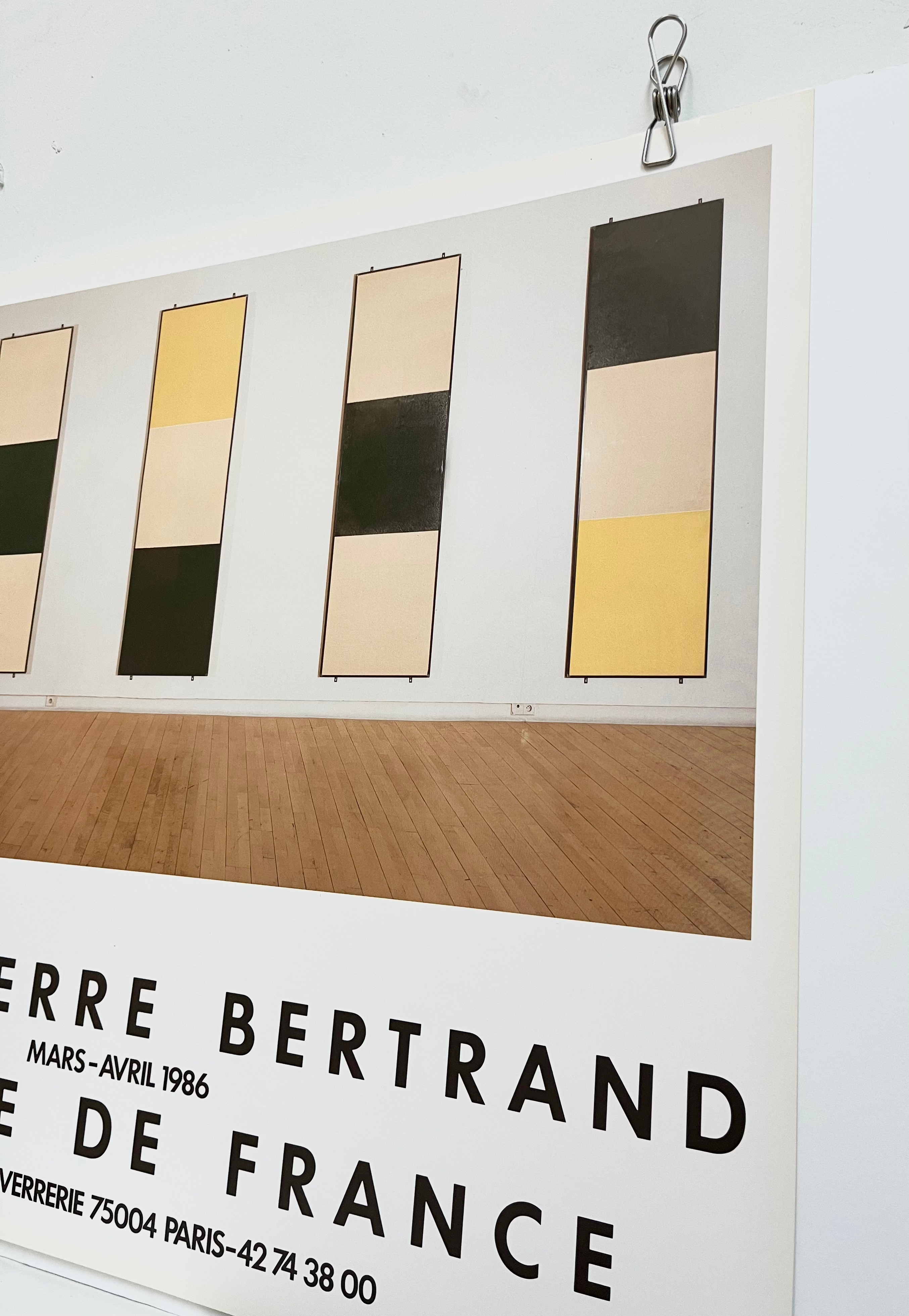 1986 Jean-Pierre Bertrand French Art Exhibition Poster