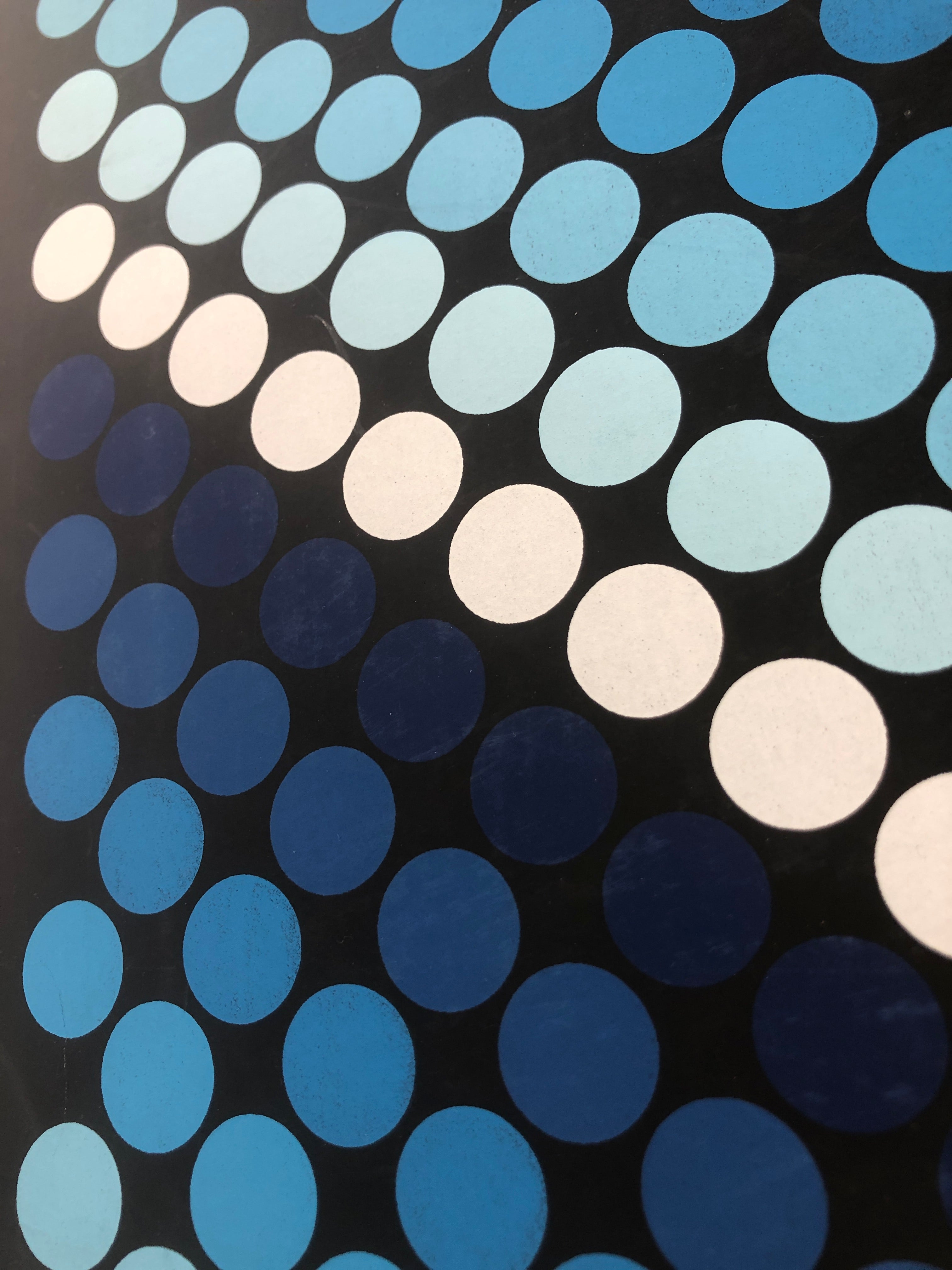 1970s Evelyn B. Johnson Op Art Serigraph
