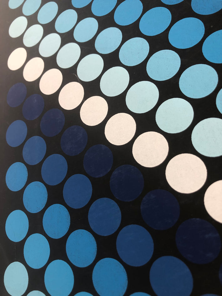 1970s Evelyn B. Johnson Op Art Serigraph