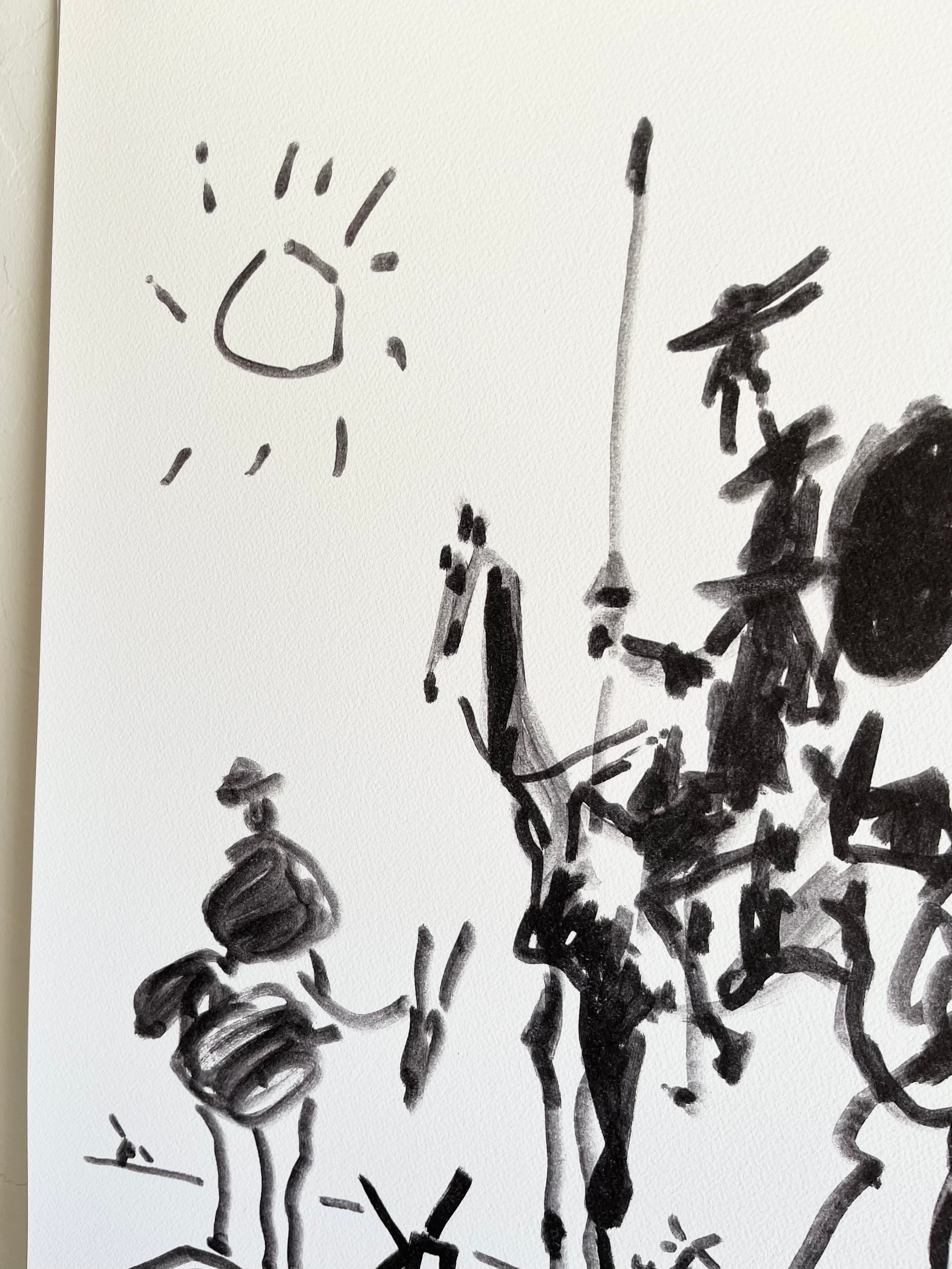 1990s Pablo Picasso Don Quixote French Lithograph