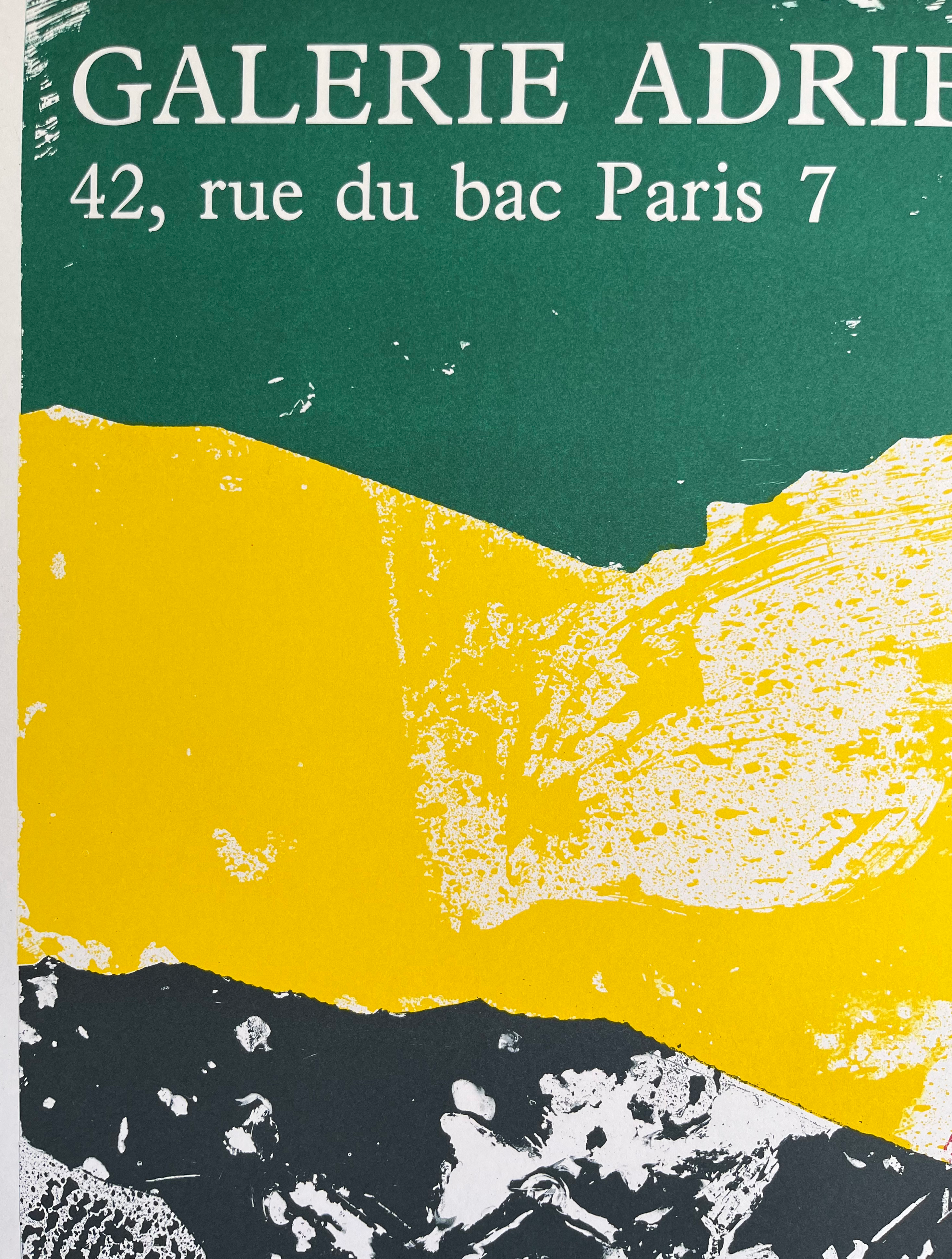 1985 Jan Voss French Art Exhibition Lithograph