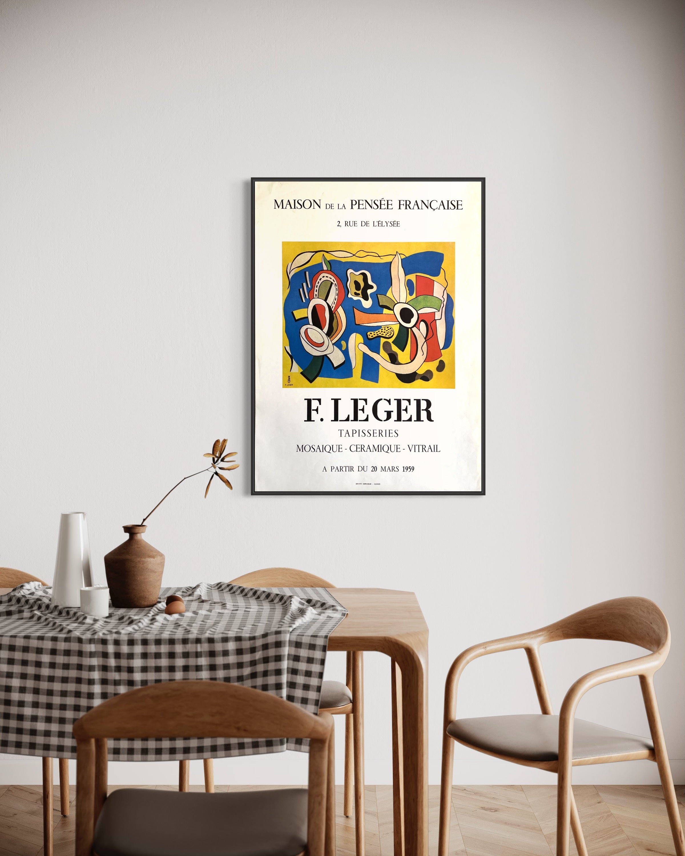 1959 Fernand Leger French Art Exhibition Lithograph