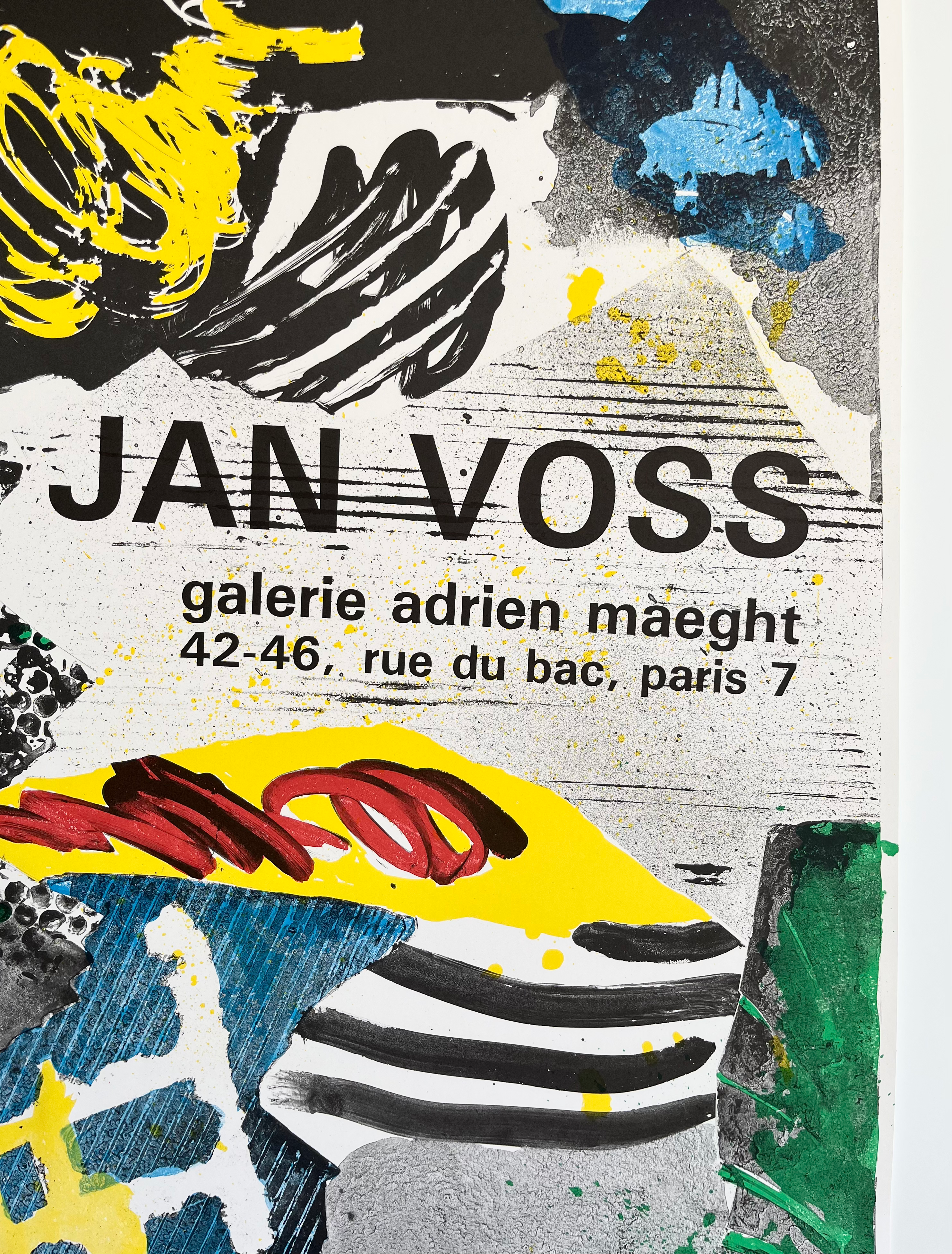 1985 Jan Voss French Art Exhibition Print