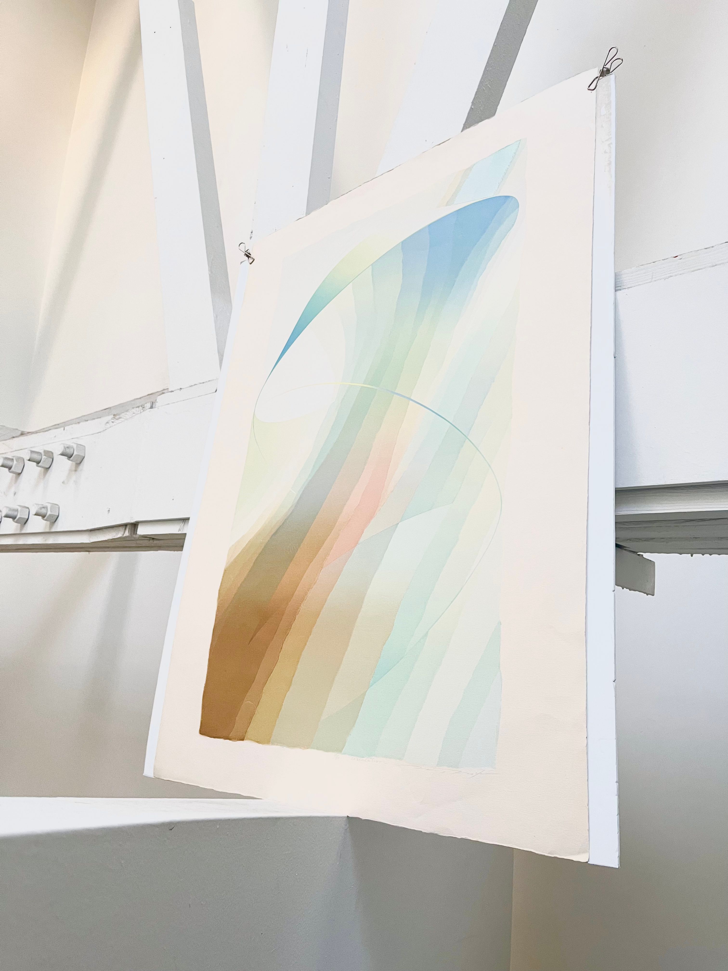 1980s Masaaki Noda XL Signed Serigraph