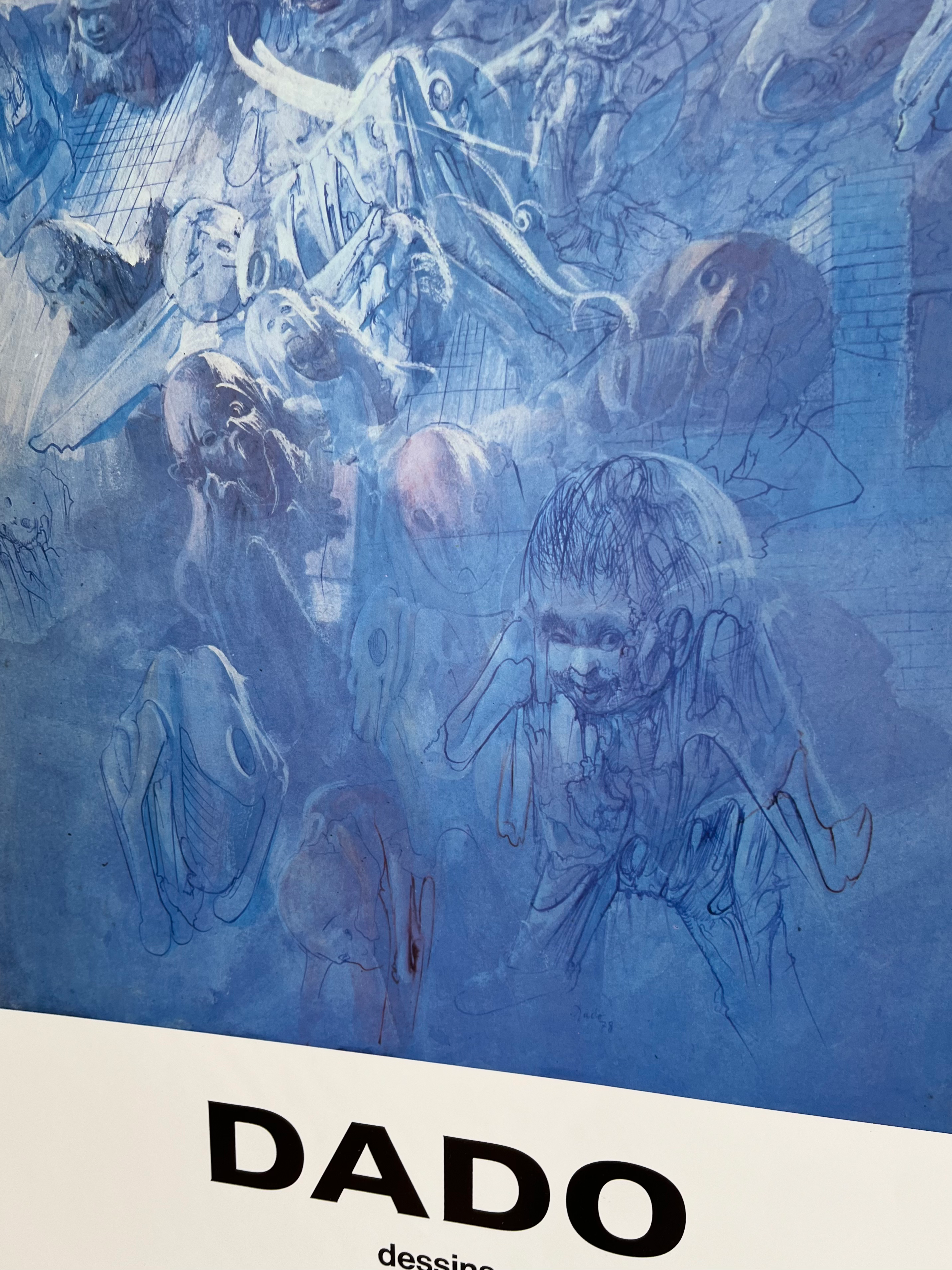 1979 Dado French Art Exhibition Print