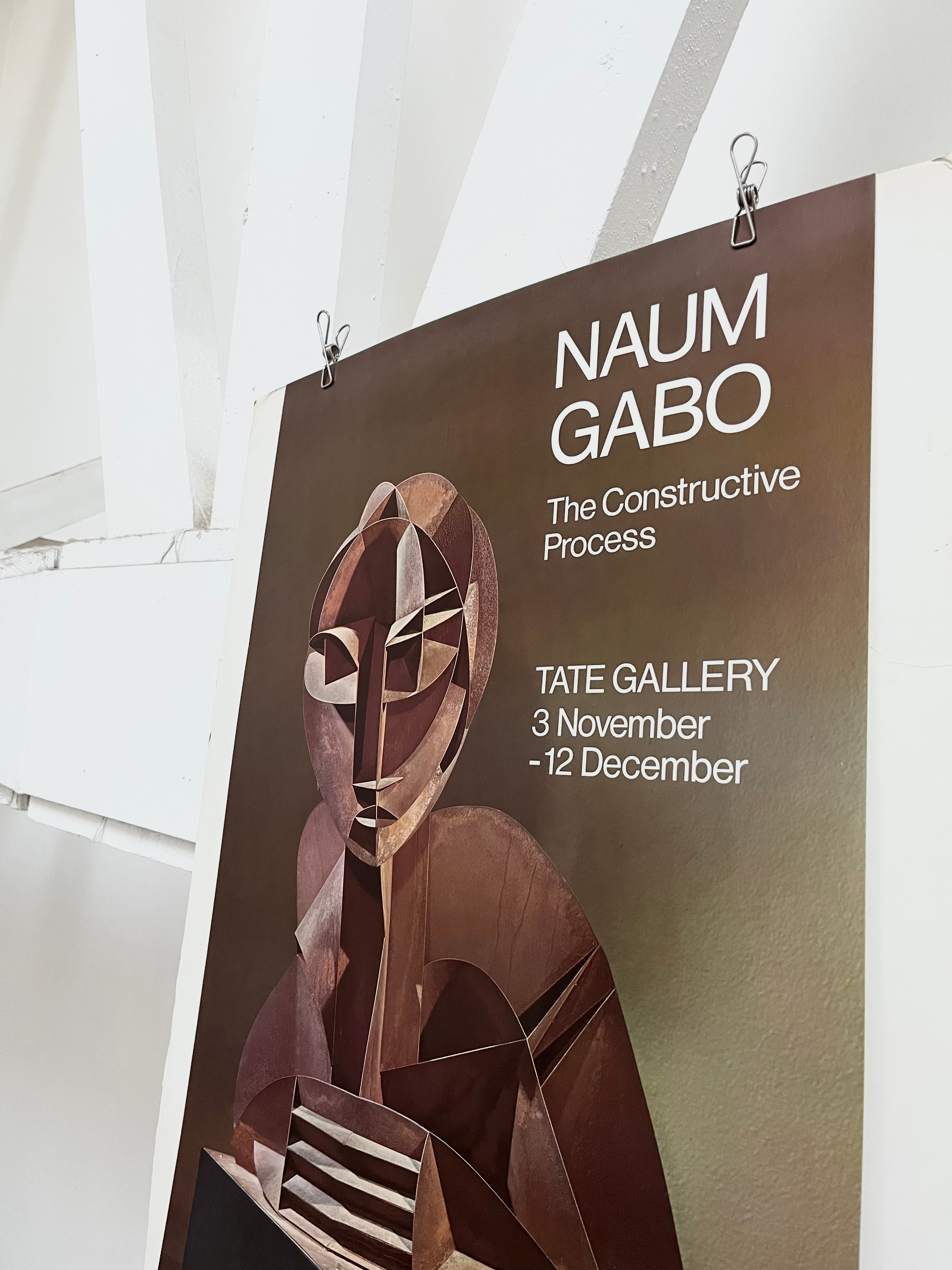 1976 Naum Gabo English Art Exhibition Poster