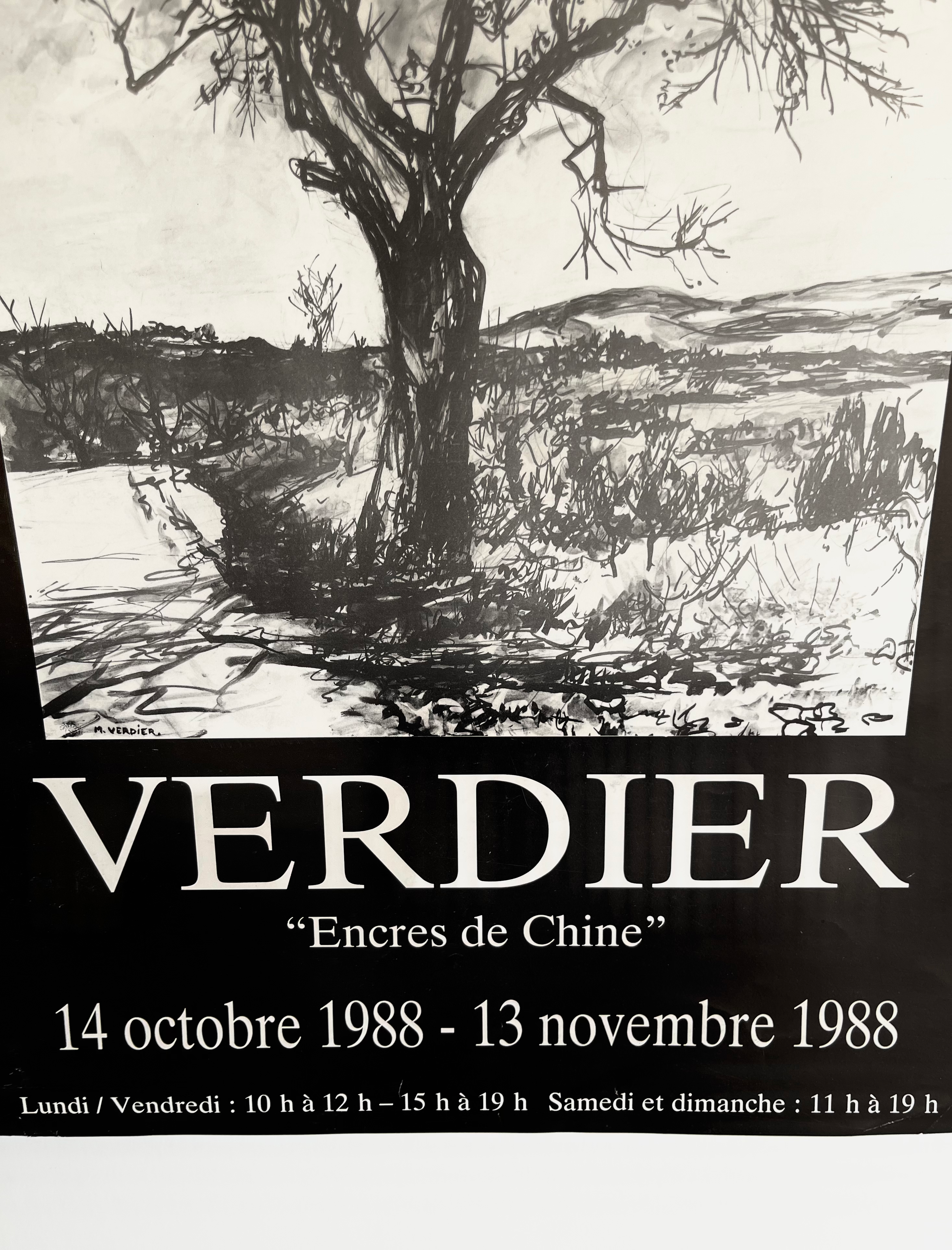 1988 Maurice Verdier French Art Exhibition Poster