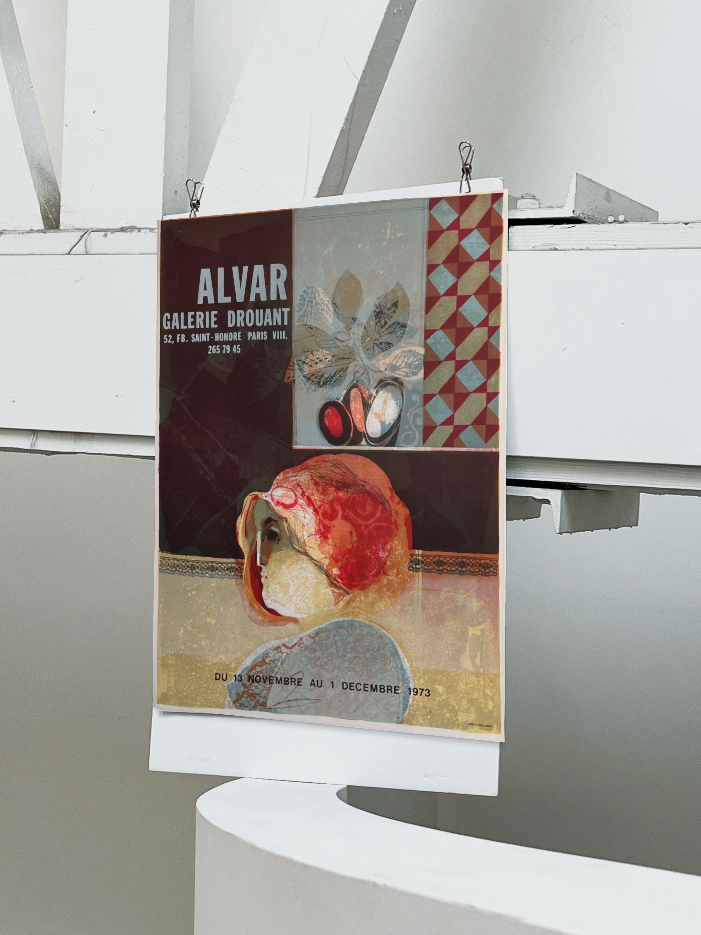 1973 Alvar Sunol French Art Exhibition Lithograph