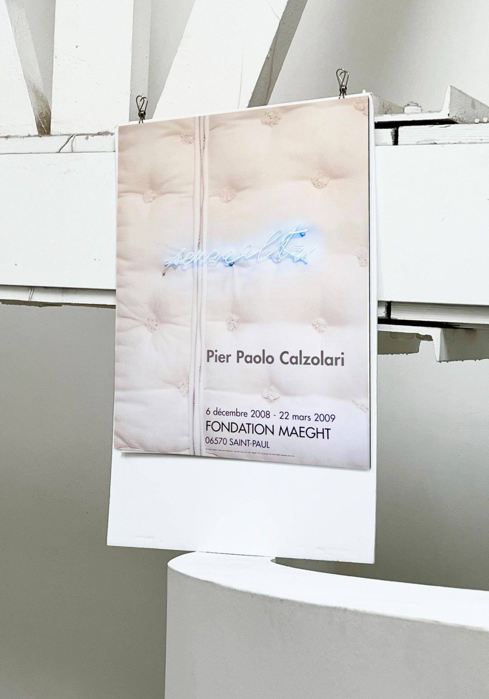2009 Pier Paolo Calzolari French Art Exhibition Poster