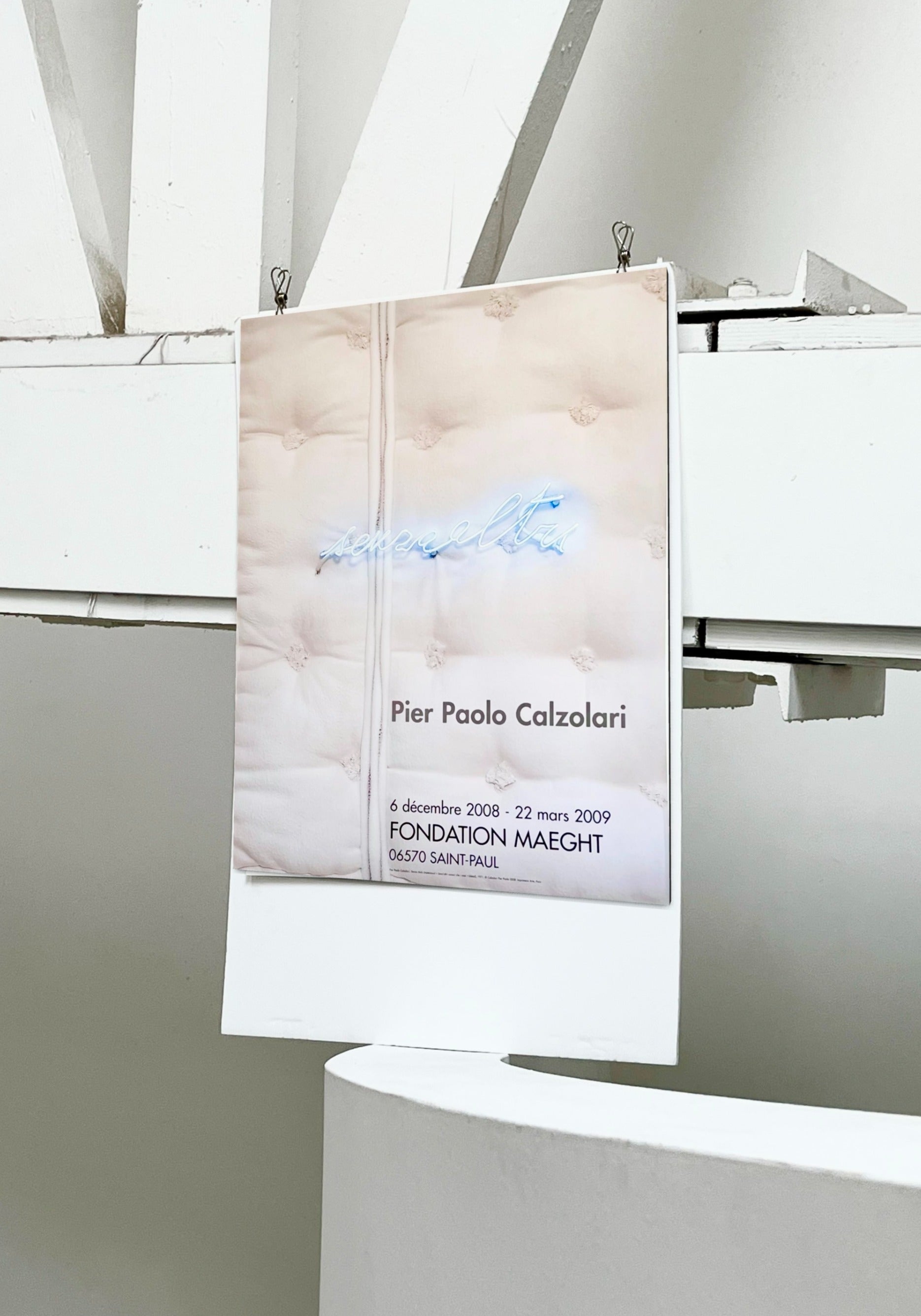 2009 Pier Paolo Calzolari French Art Exhibition Poster