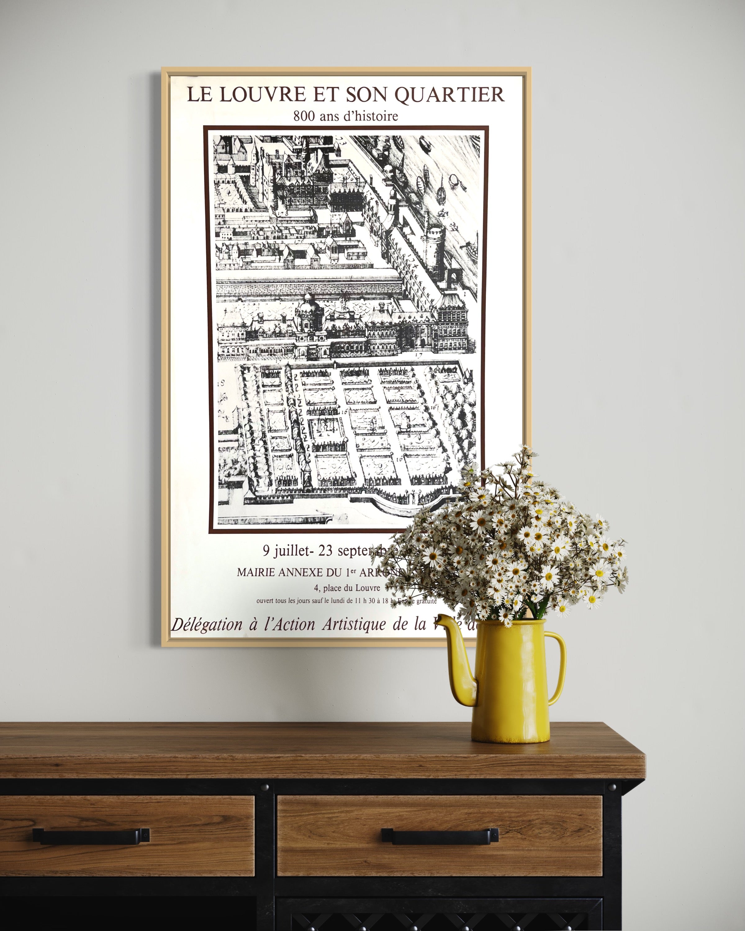 1982 Louvre French Art Exhibition Print