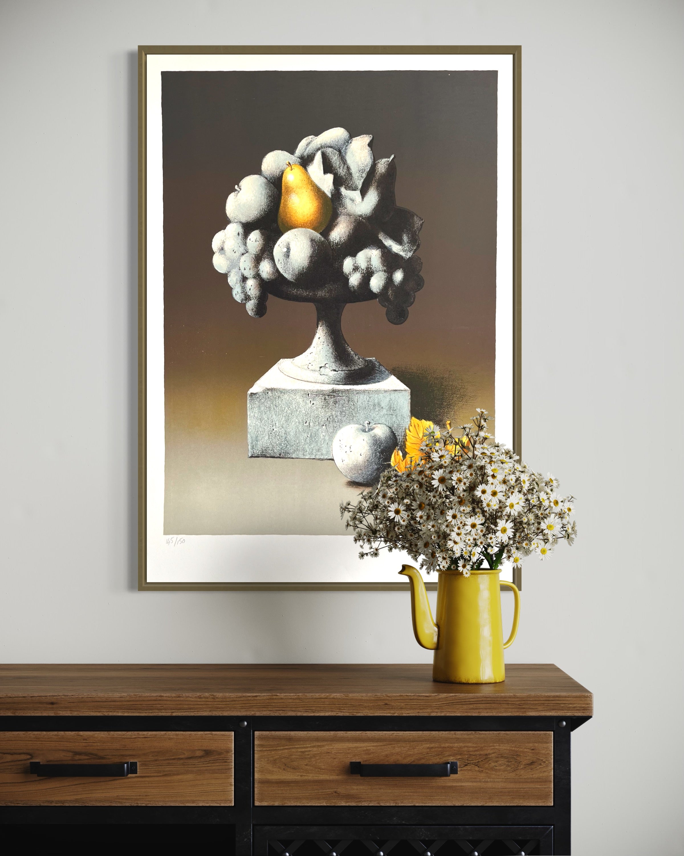 1970s Claude Serre Signed French Lithograph