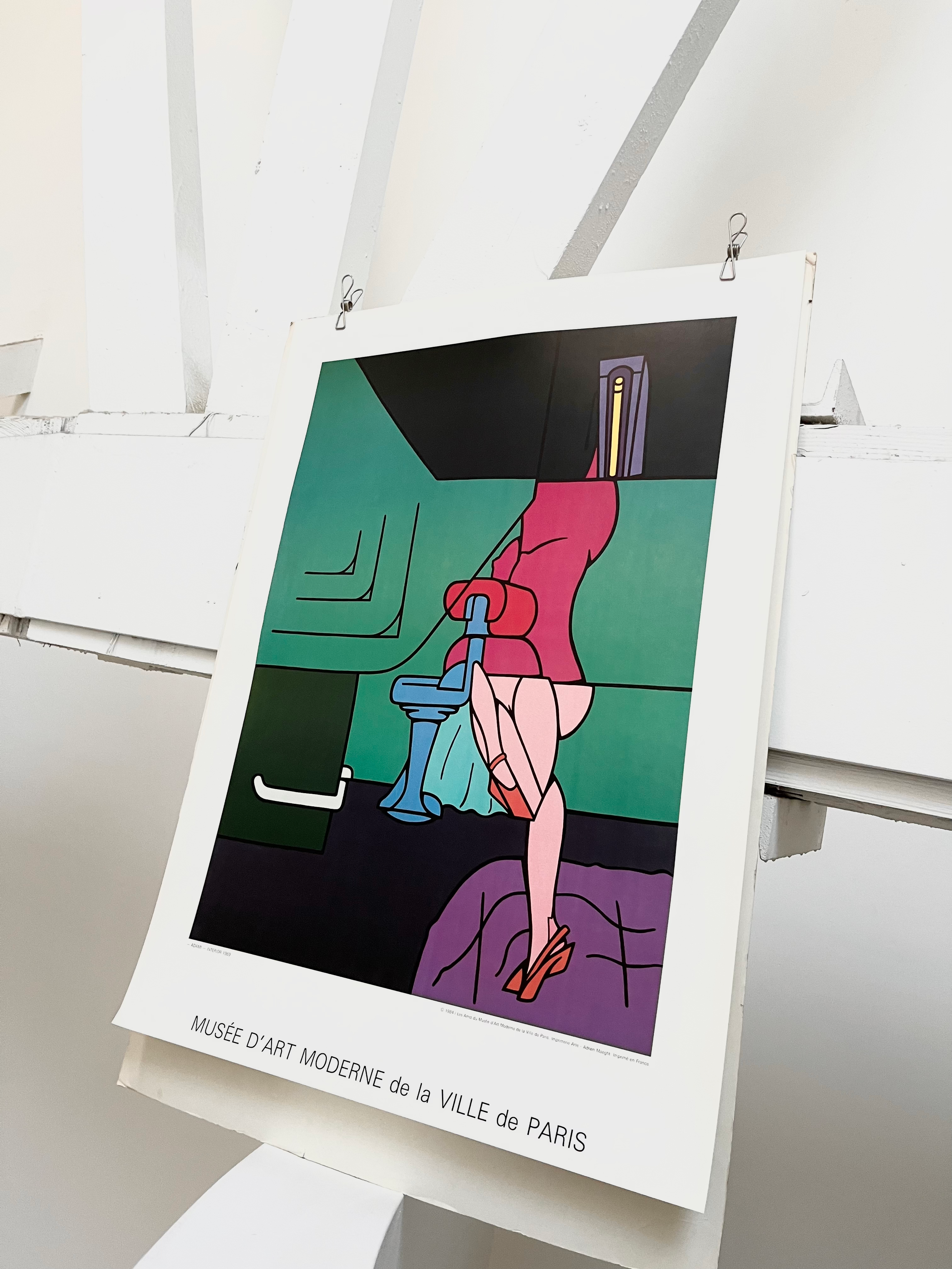 1984 Valerio Adami French Art Exhibition Poster