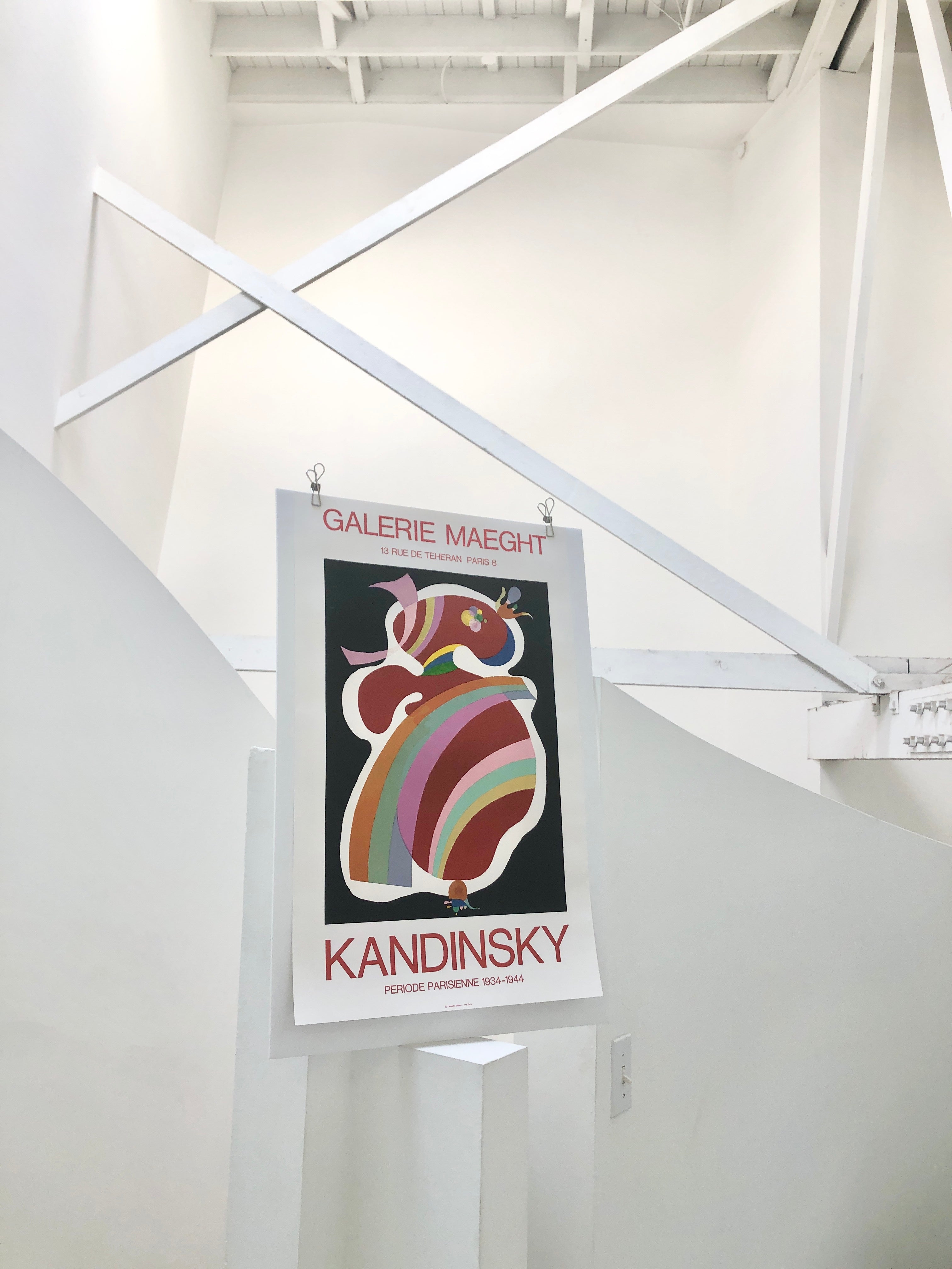 Vintage Wassily Kandinsky French Art Exhibition Lithograph