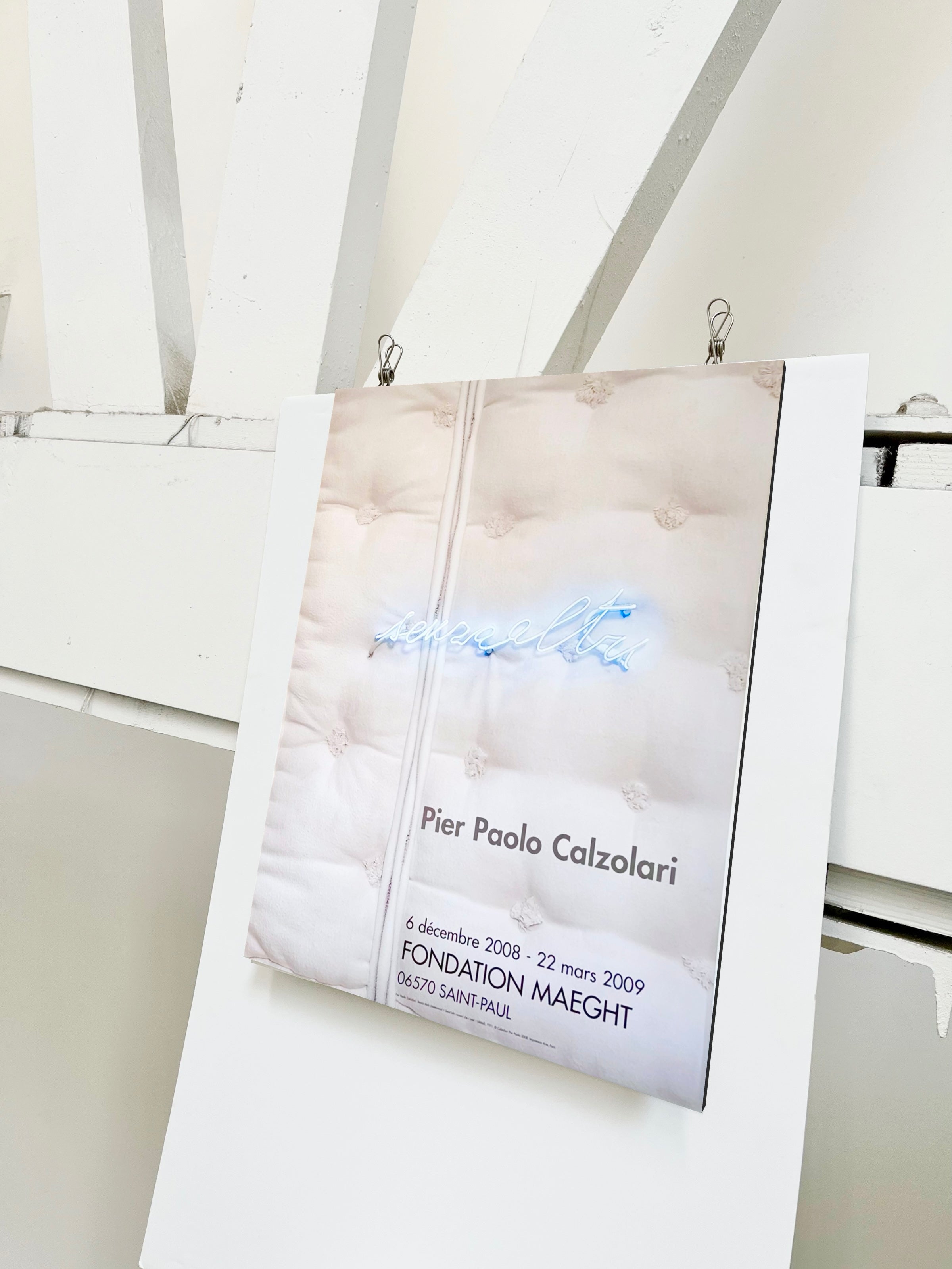 2009 Pier Paolo Calzolari French Art Exhibition Poster
