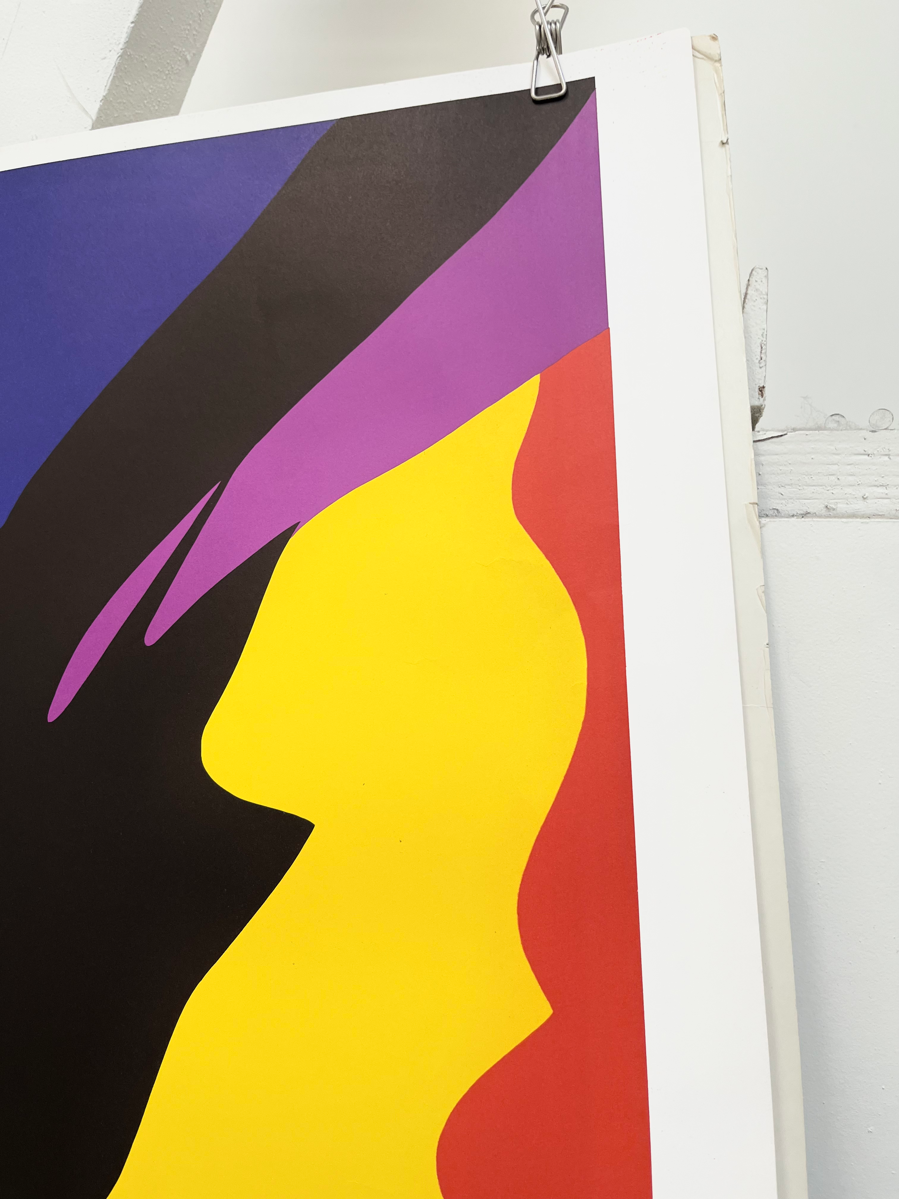 1970s Jack Youngerman Art Exhibition Lithograph