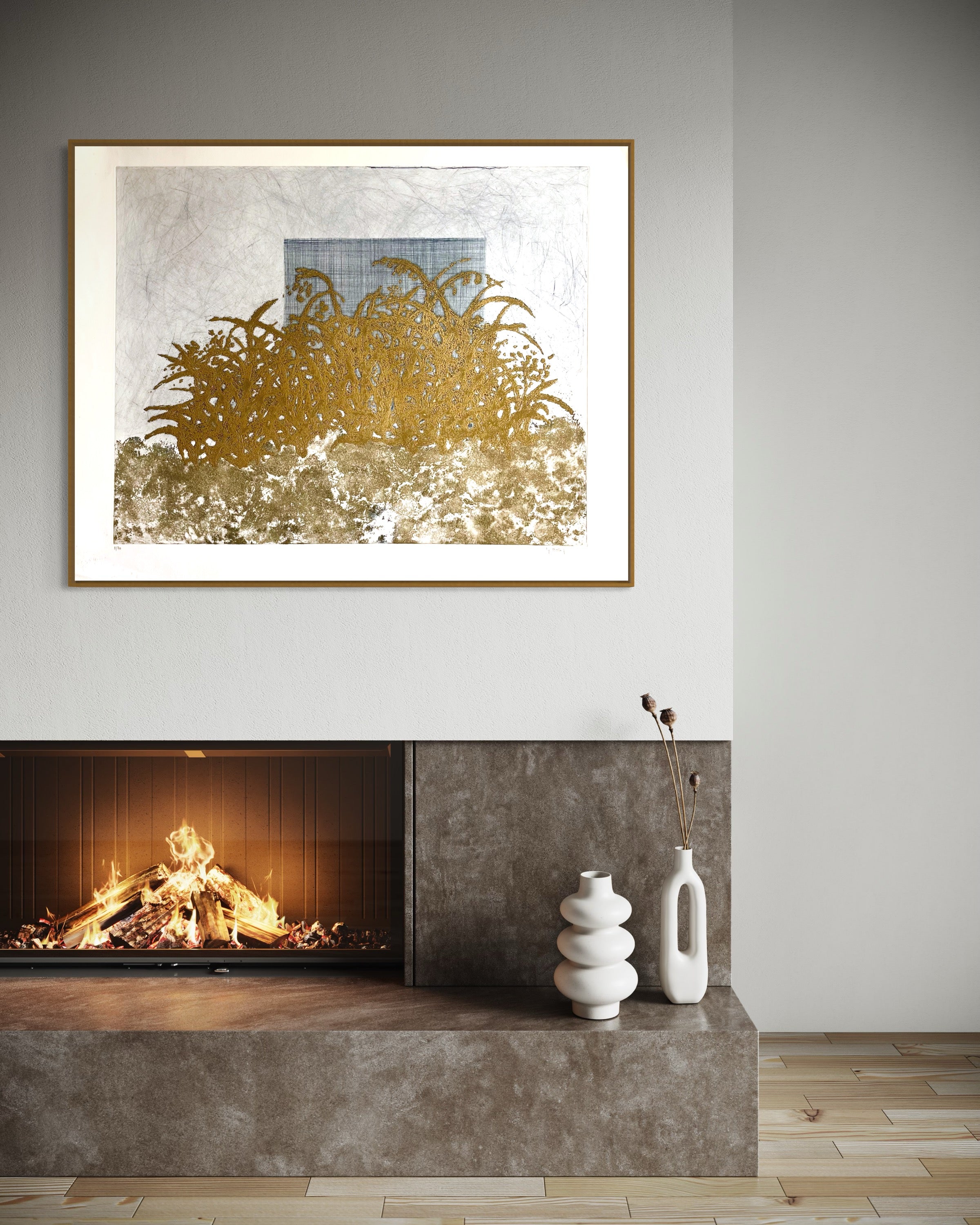 1970s Yannick Ballif-Swinnen Signed Aquatint Etching